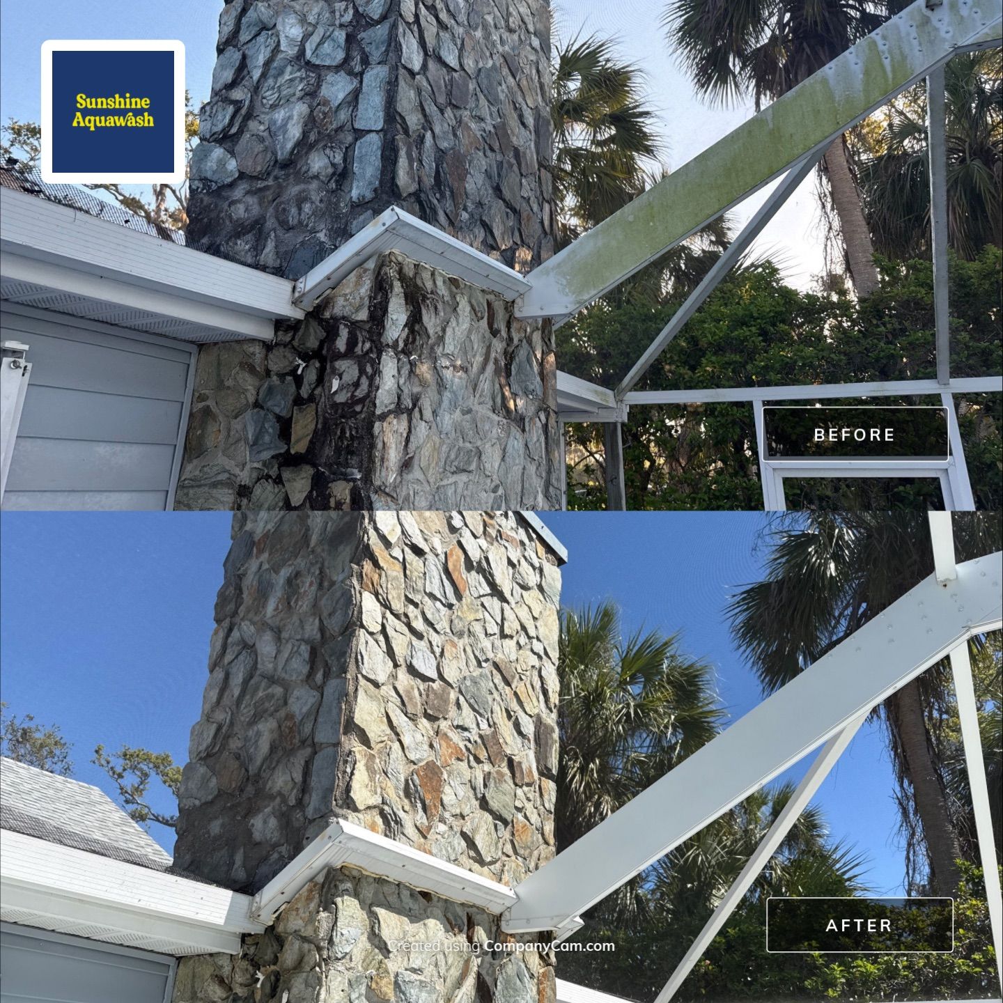 🏡 From Green to Clean! 🌊 Epic House & Pool Cage Cleaning on the Manatee River | Ellenton, FL 💦 by Sunshine AquaWash