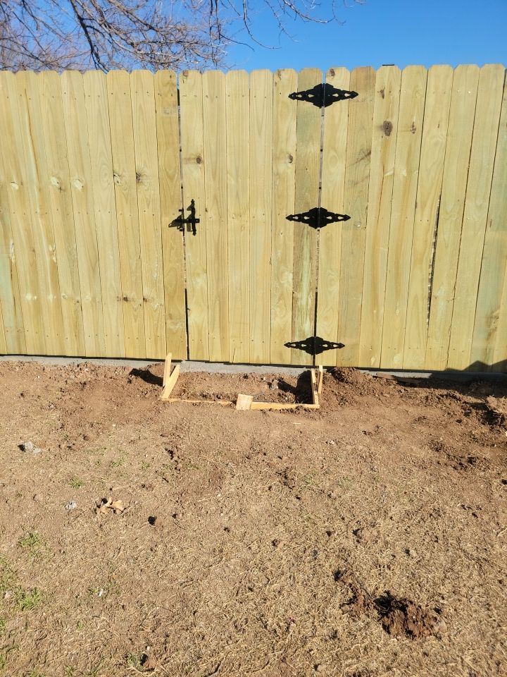 Fence , Concrete Pads , and Tree Removal by Clays Services Inc