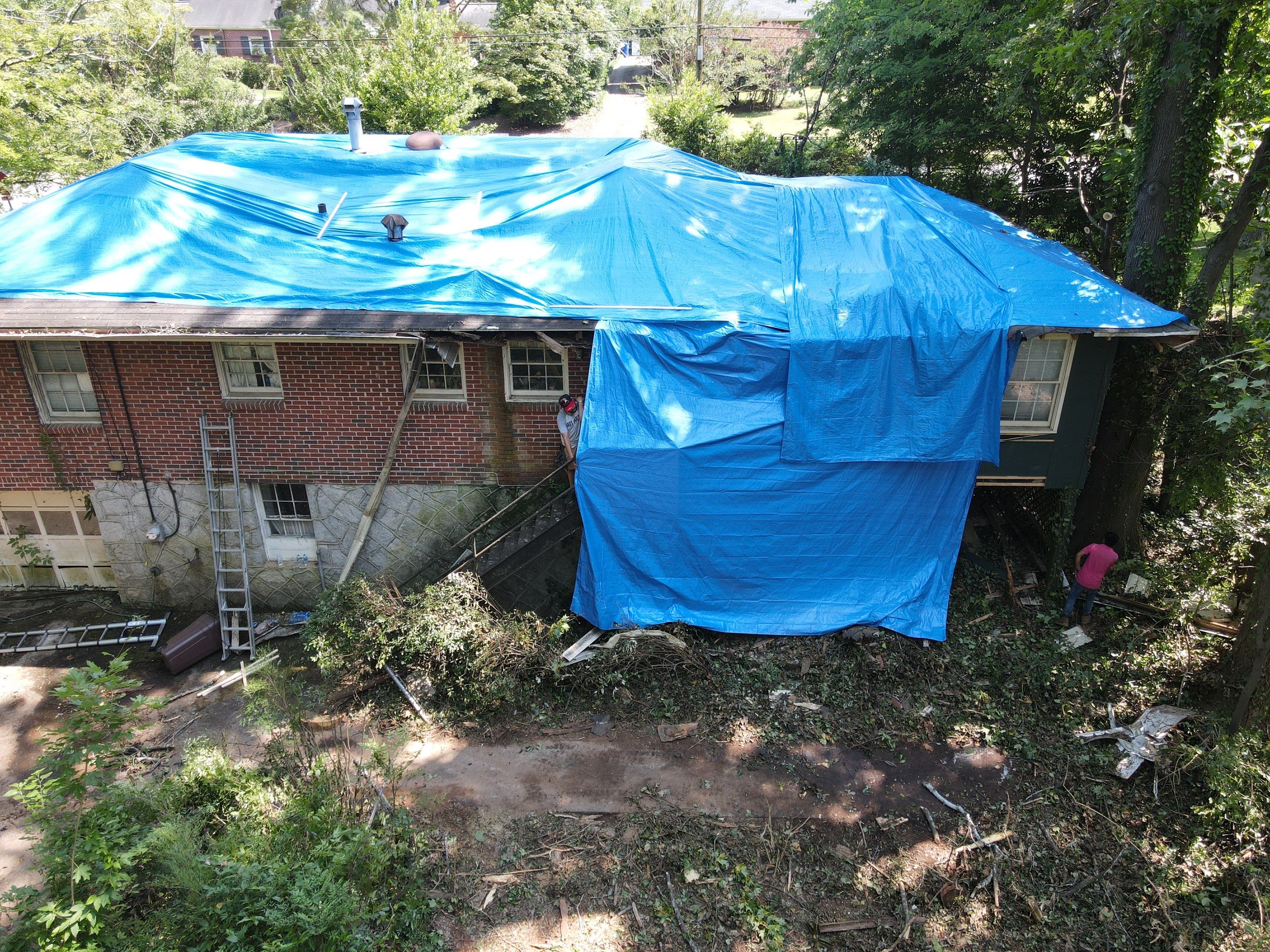 Emergency Roofing Services using GAF HDZ Architectural Asphalt Shingles by Mosaic Roofing Company