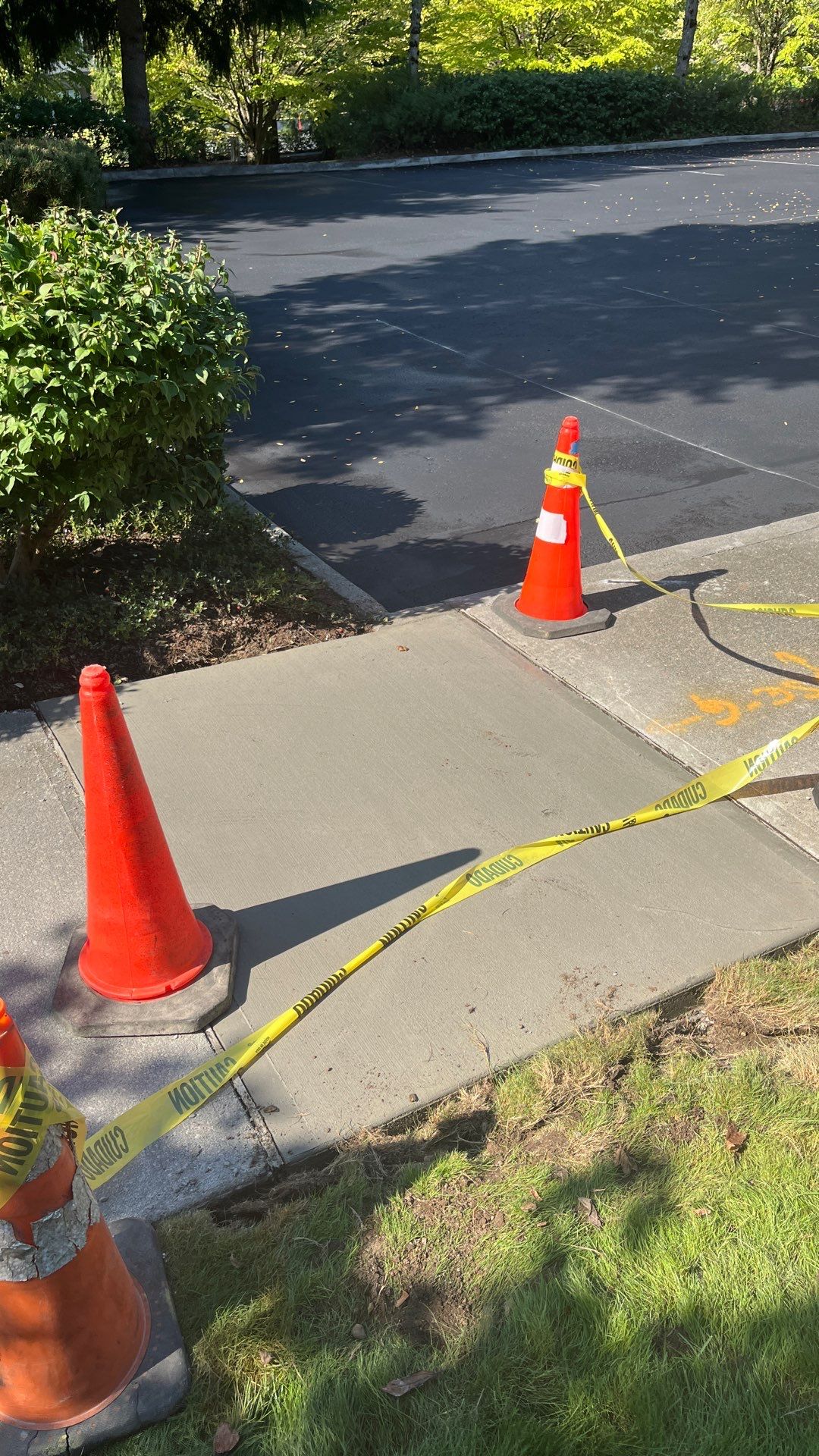 Kidder Matthews | Parking Lot Sealcoating & Striping with Concrete Curb & Patch Repairs  by Jireh Asphalt & Concrete Inc 
