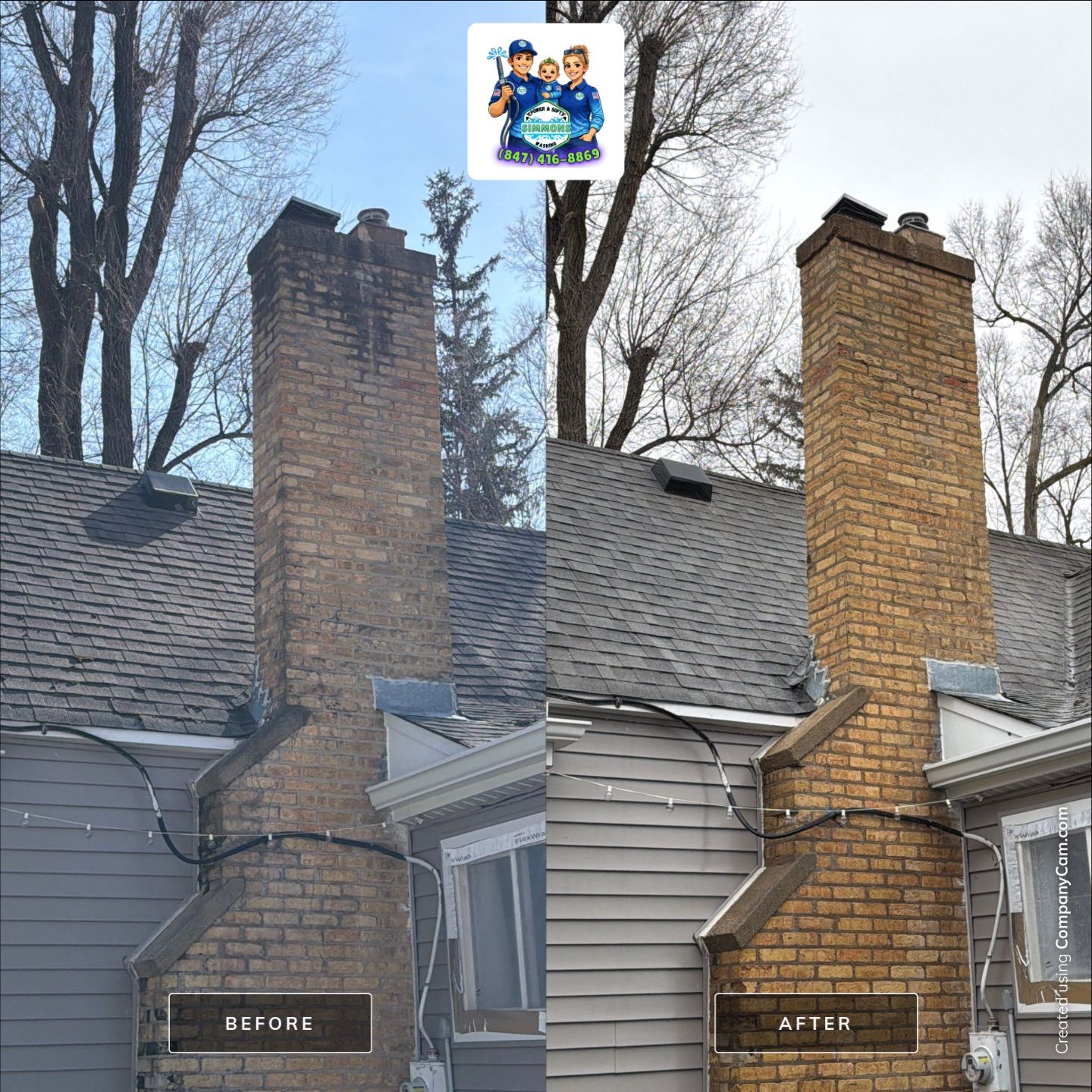 Project in Island Lake by Simmons Power & Soft Washing