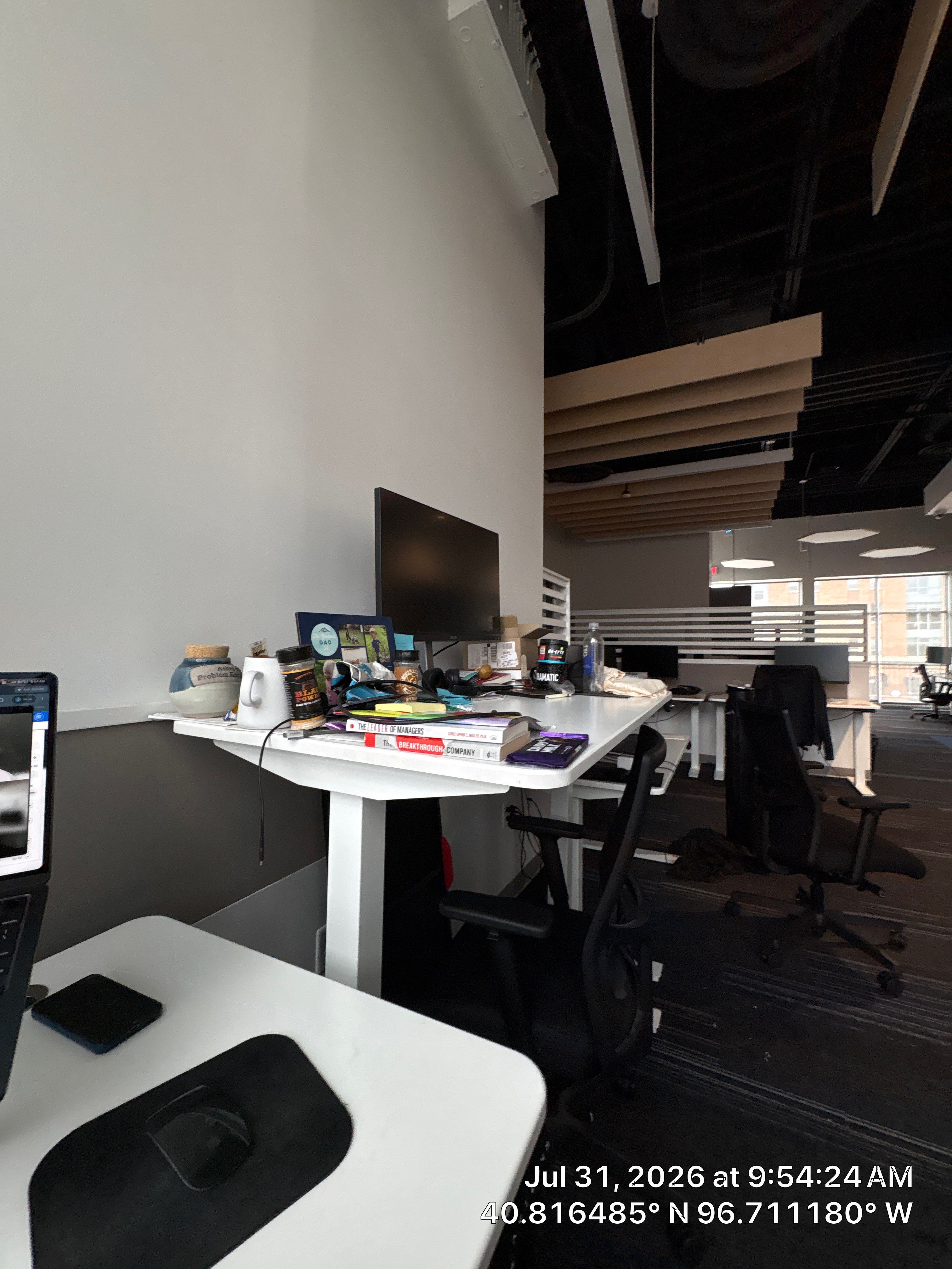 Modern Commercial Office Fit-Out with Acoustic Baffles in Lincoln by CompanyCam Sales Demo