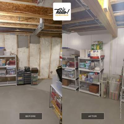 Basement Remodel using Beadboard