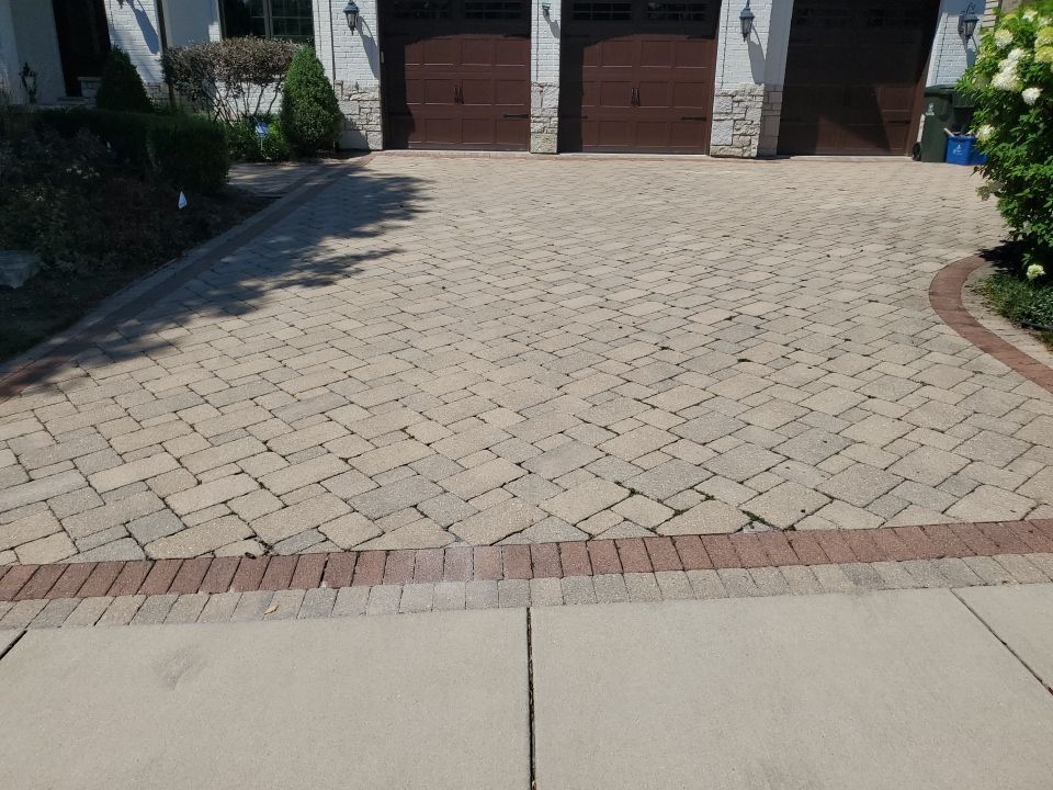 Brick paver clean, sand and seal.  using Surebond SB-1300 by Northern Power Washing LLC.