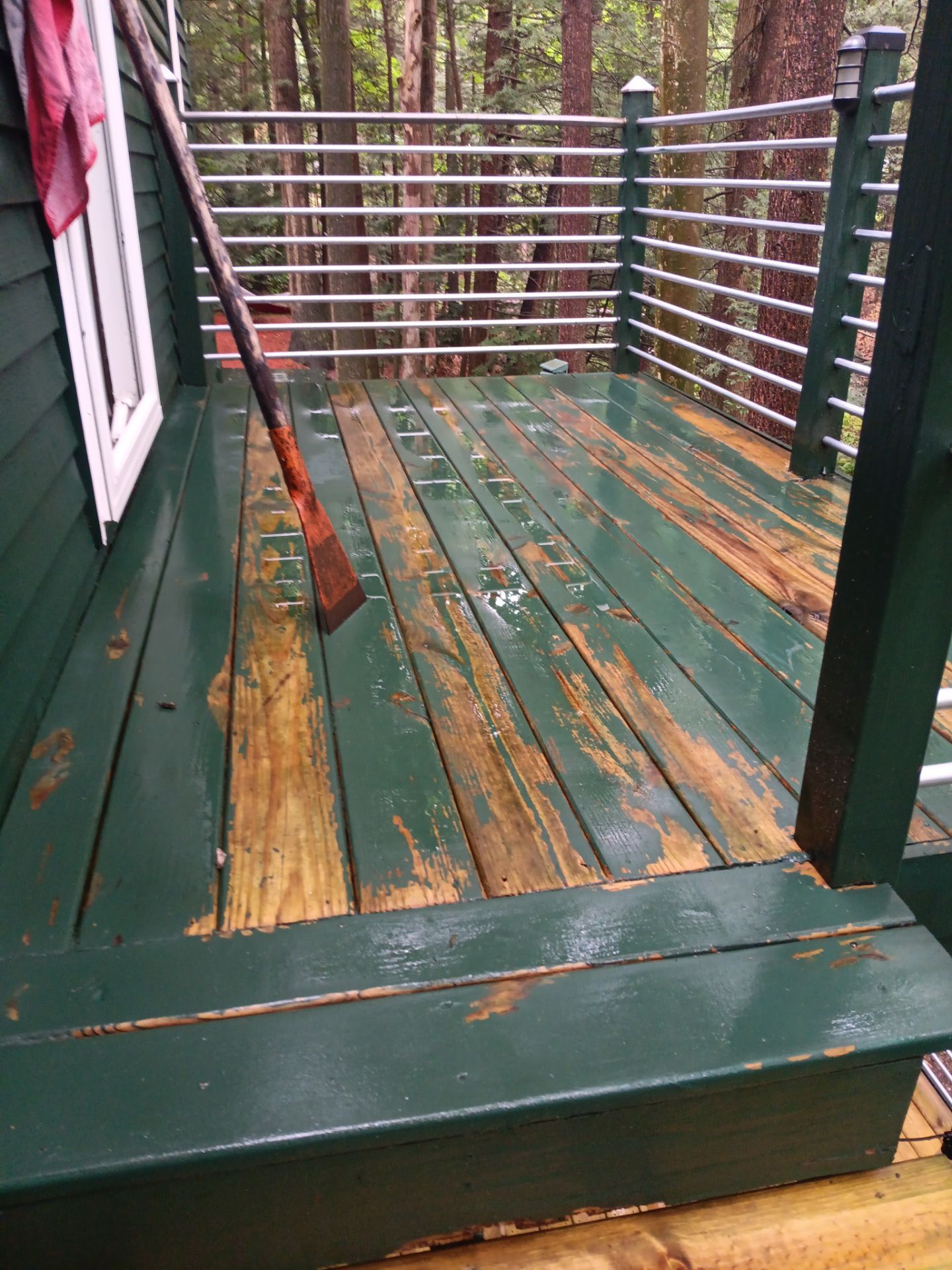 Solid staining decking and stairs. by Gordon Painting