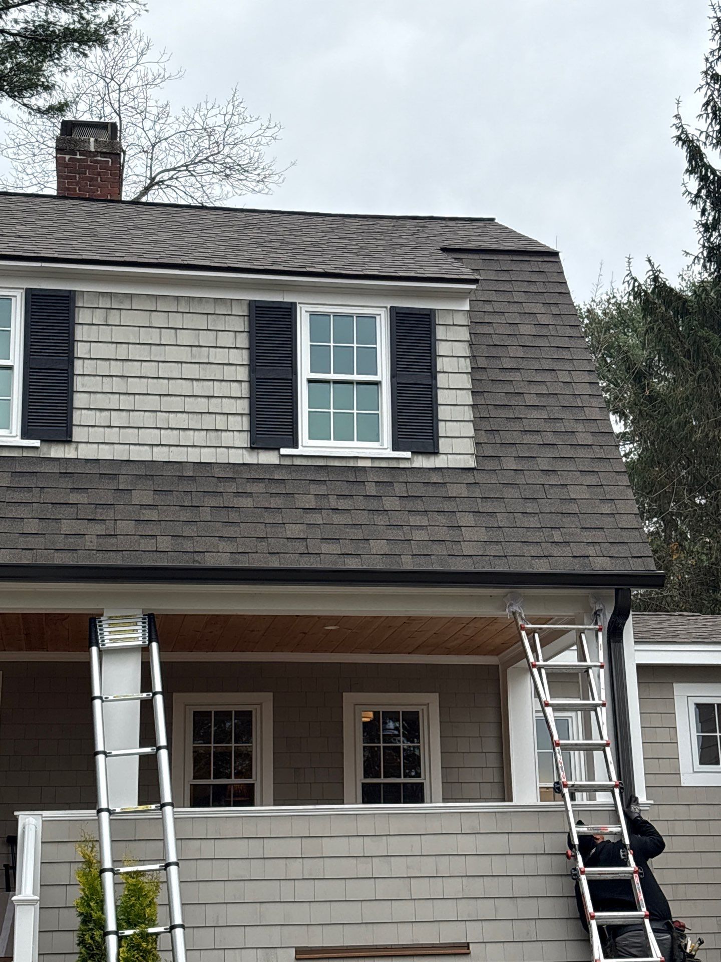 Andover Complete Gutter System with T-Rex Guards & Valley Splashguard by Mighty Dog Roofing of Greater Middlesex County