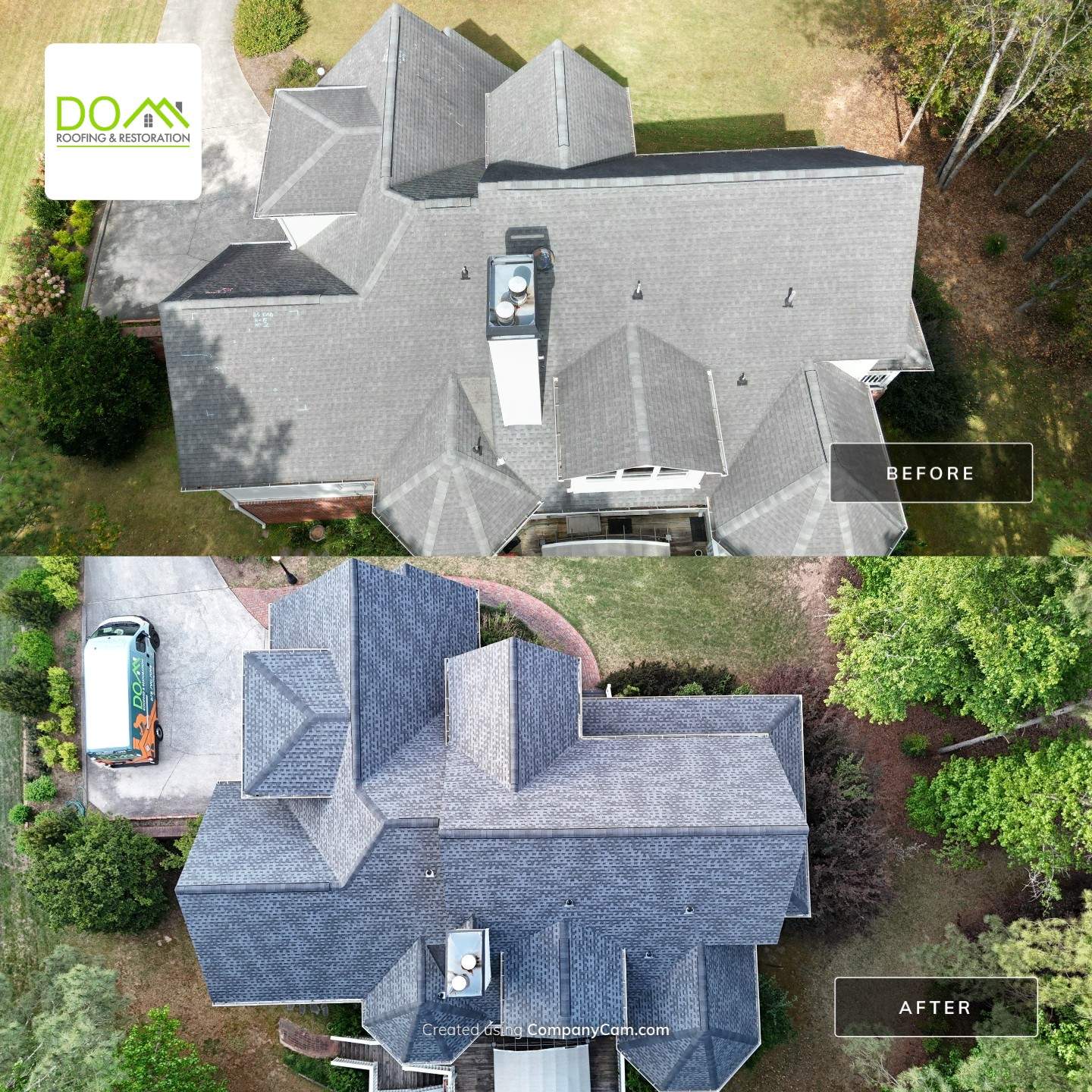 Lost Valley Ln Powder Springs  Roof Replacement by Dom Roofing & Restoration