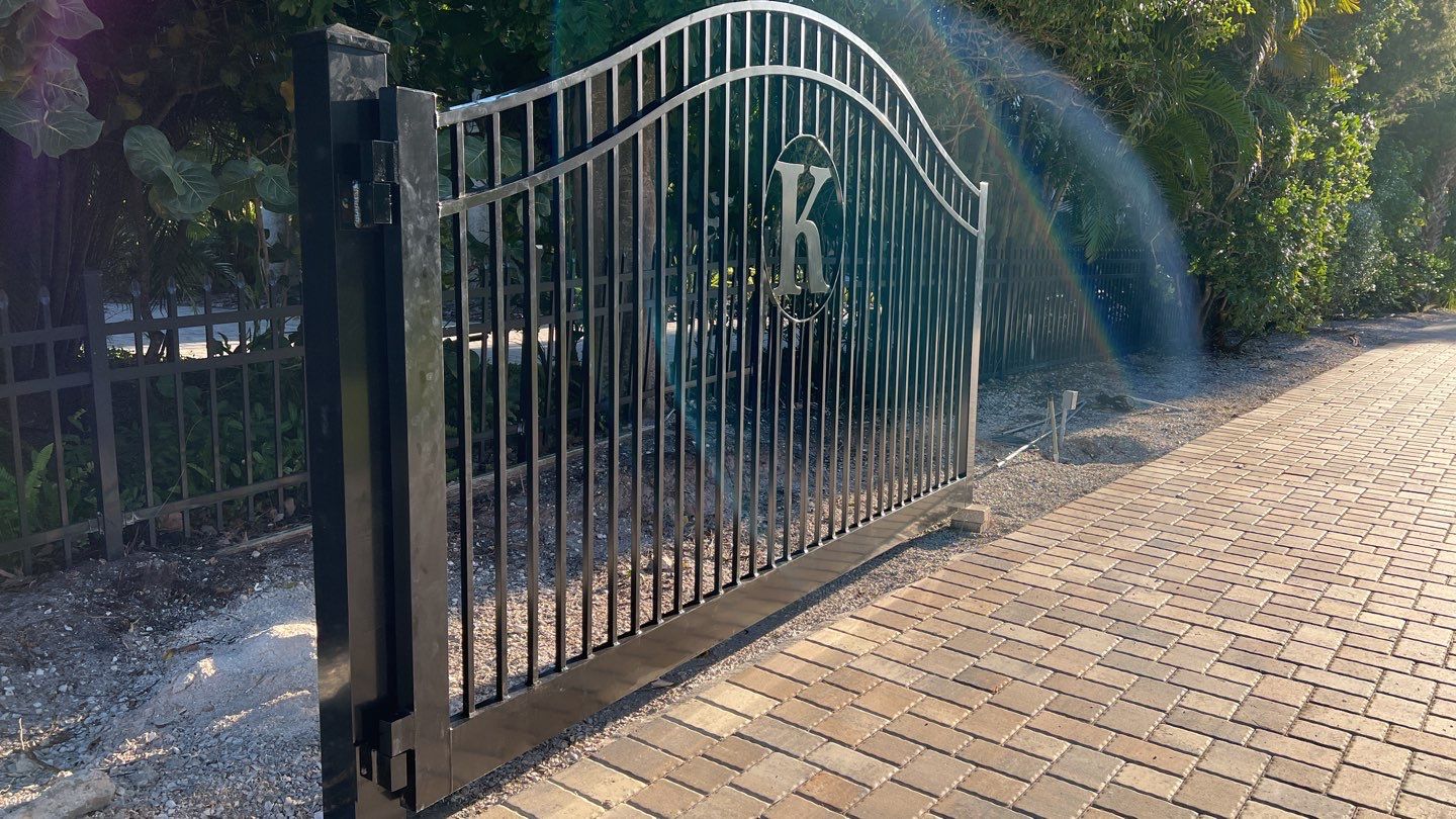 Longboat Key, FL 6 ft. Tall Entry Gates & Shadowbox Wood Fence by Asap fence and gates, LLC