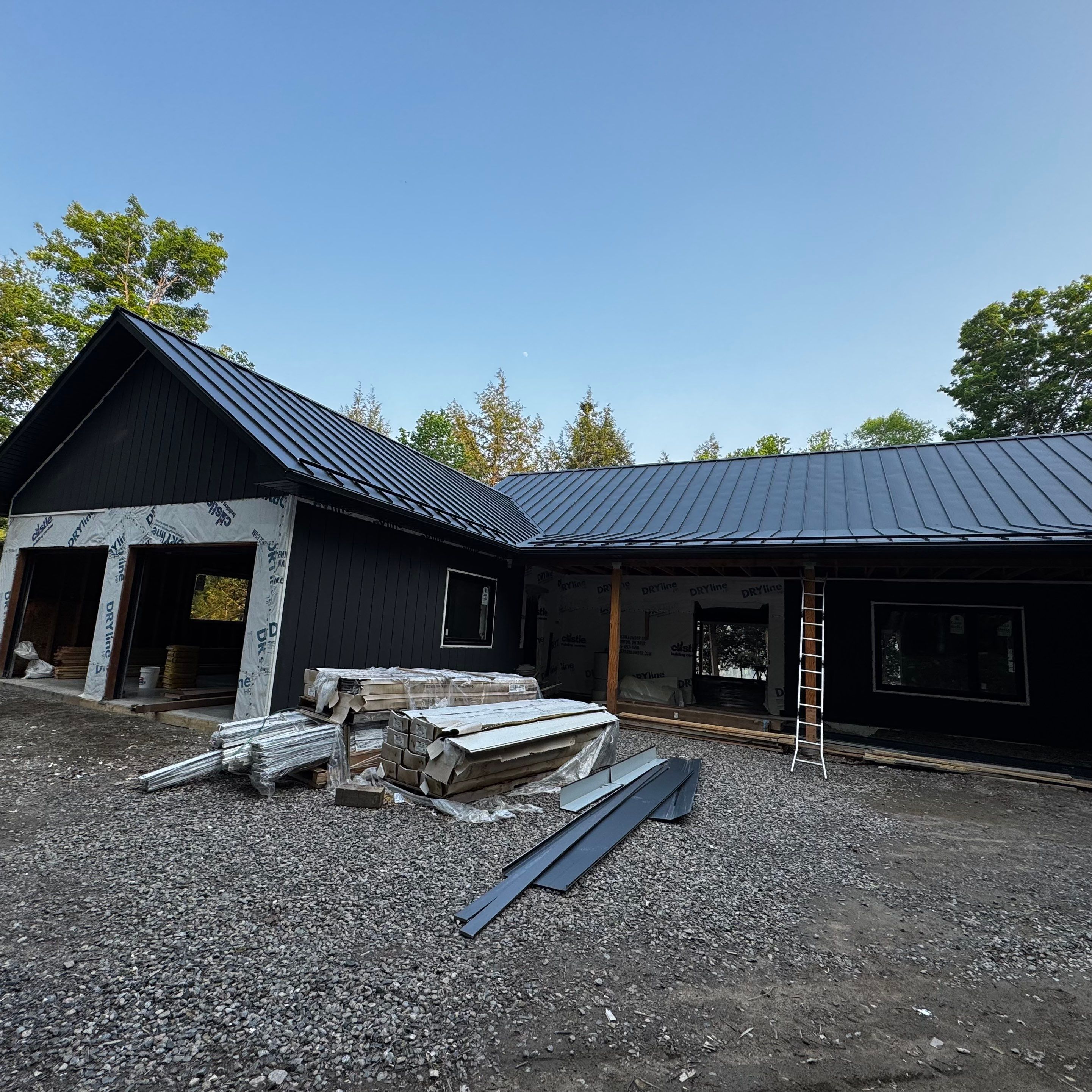 New Home Construction using 16" Standing Seam Panels by Jay Carter Roofing & Sheet Metal