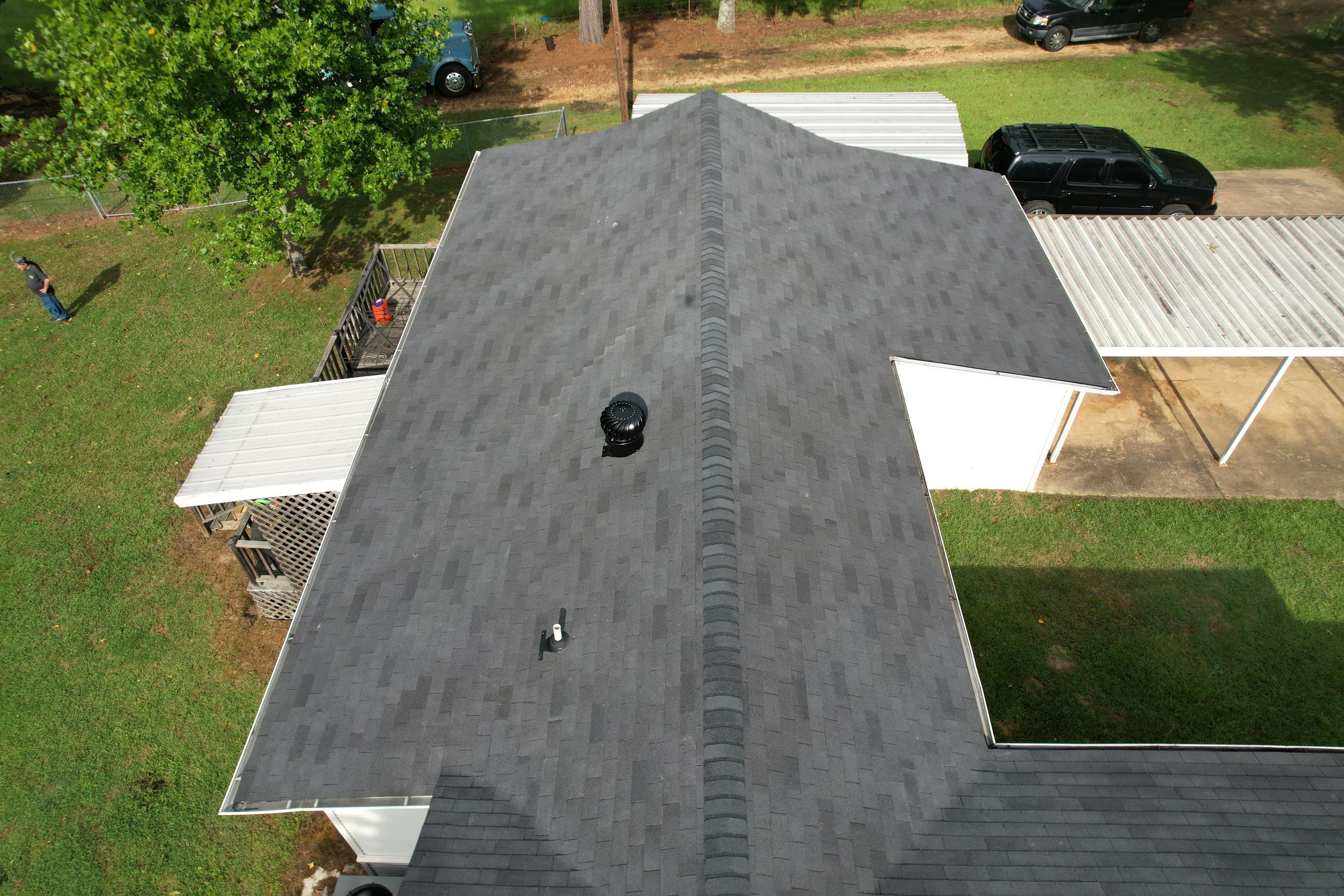 Residential Shingle Reroof using CertainTeed XT25: Moire Black by Hostetler Roofing
