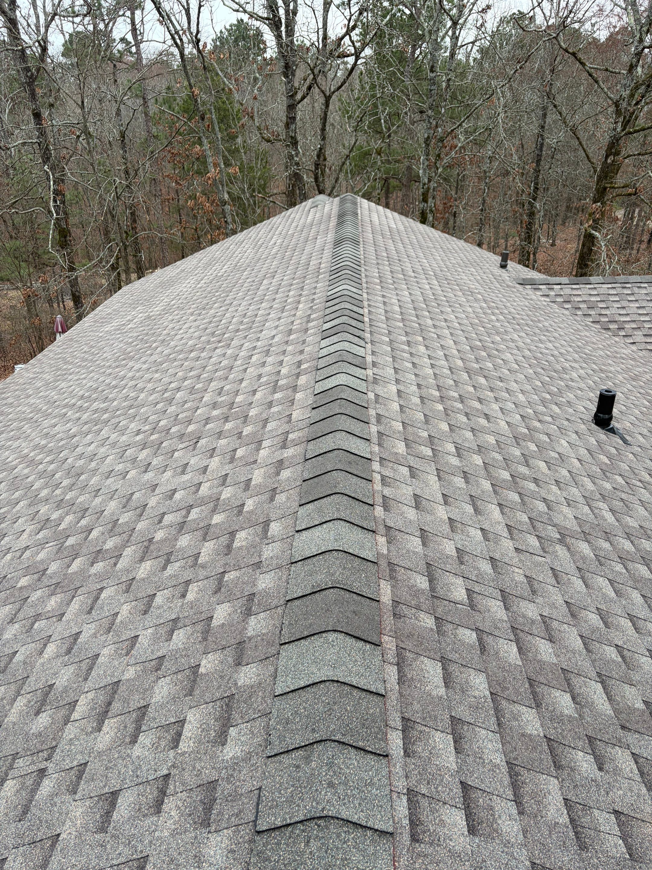 GAF Timberline HDZ Architectural Shingle Roof Replacement in Hot Springs by Temple Roofing and Exteriors