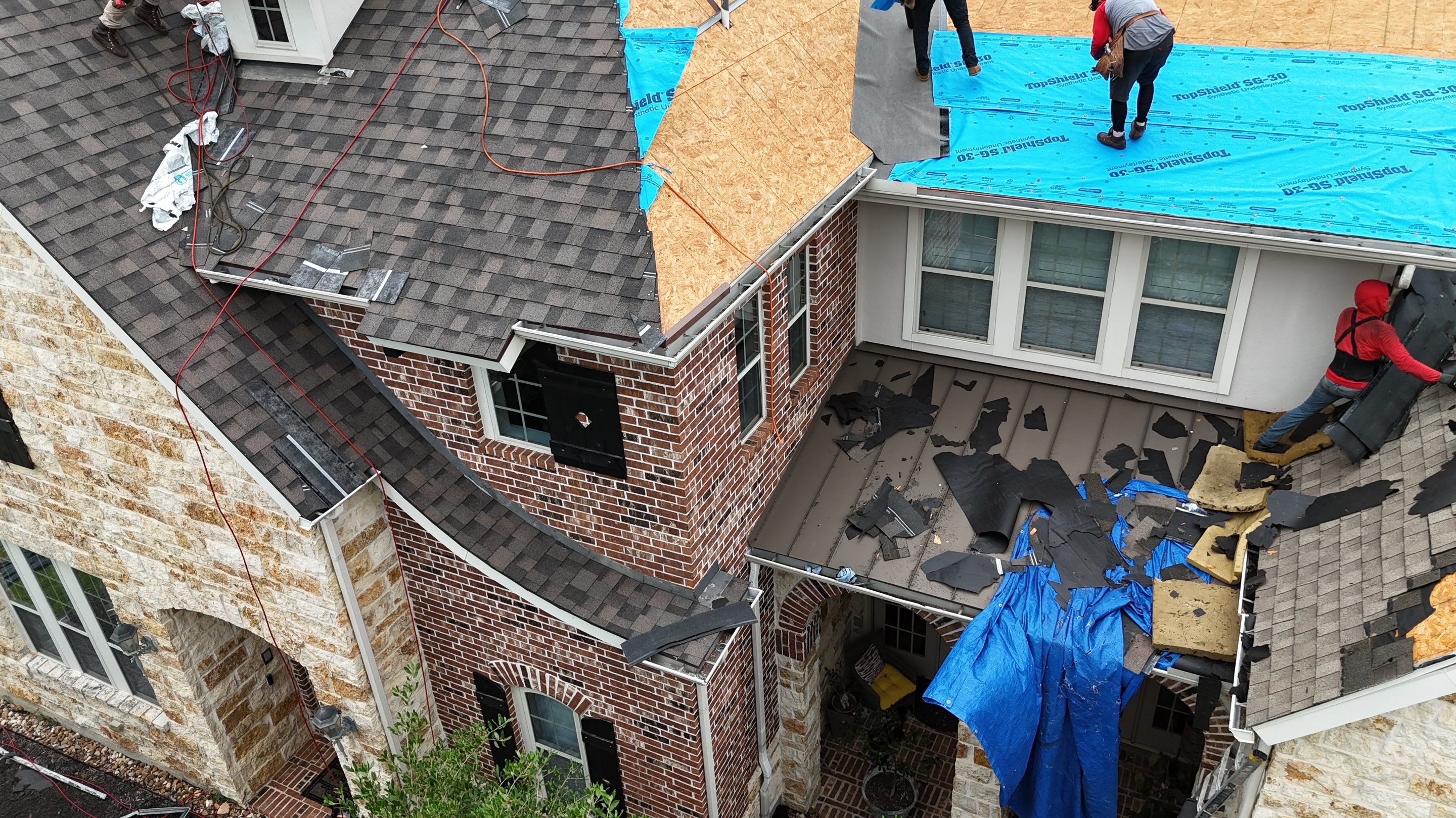 Residential Roofing Installation using IKO Dynasty by Core Four Roofing
