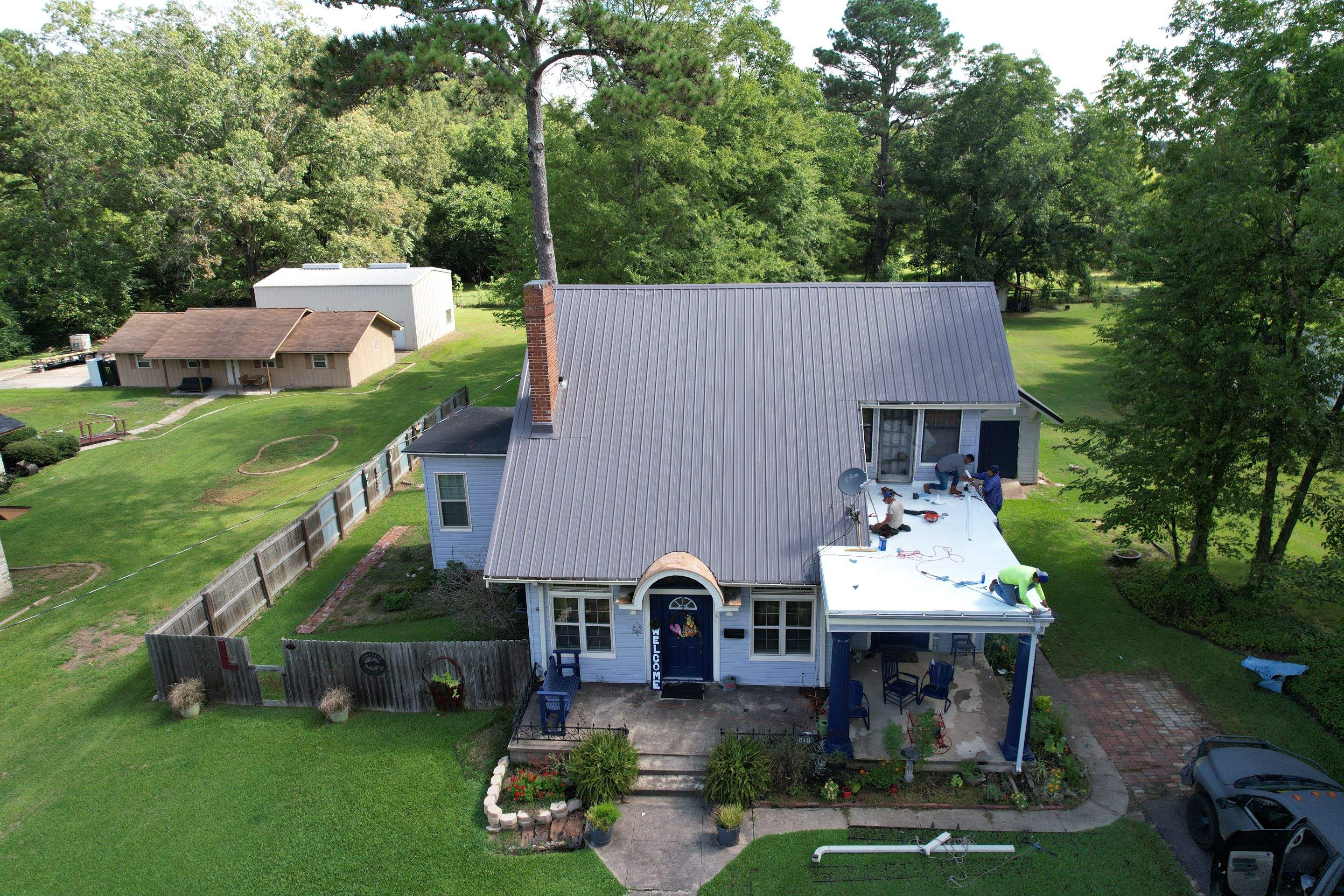 Residential PVC Installation in Prescott, Arkansas by Hostetler Roofing