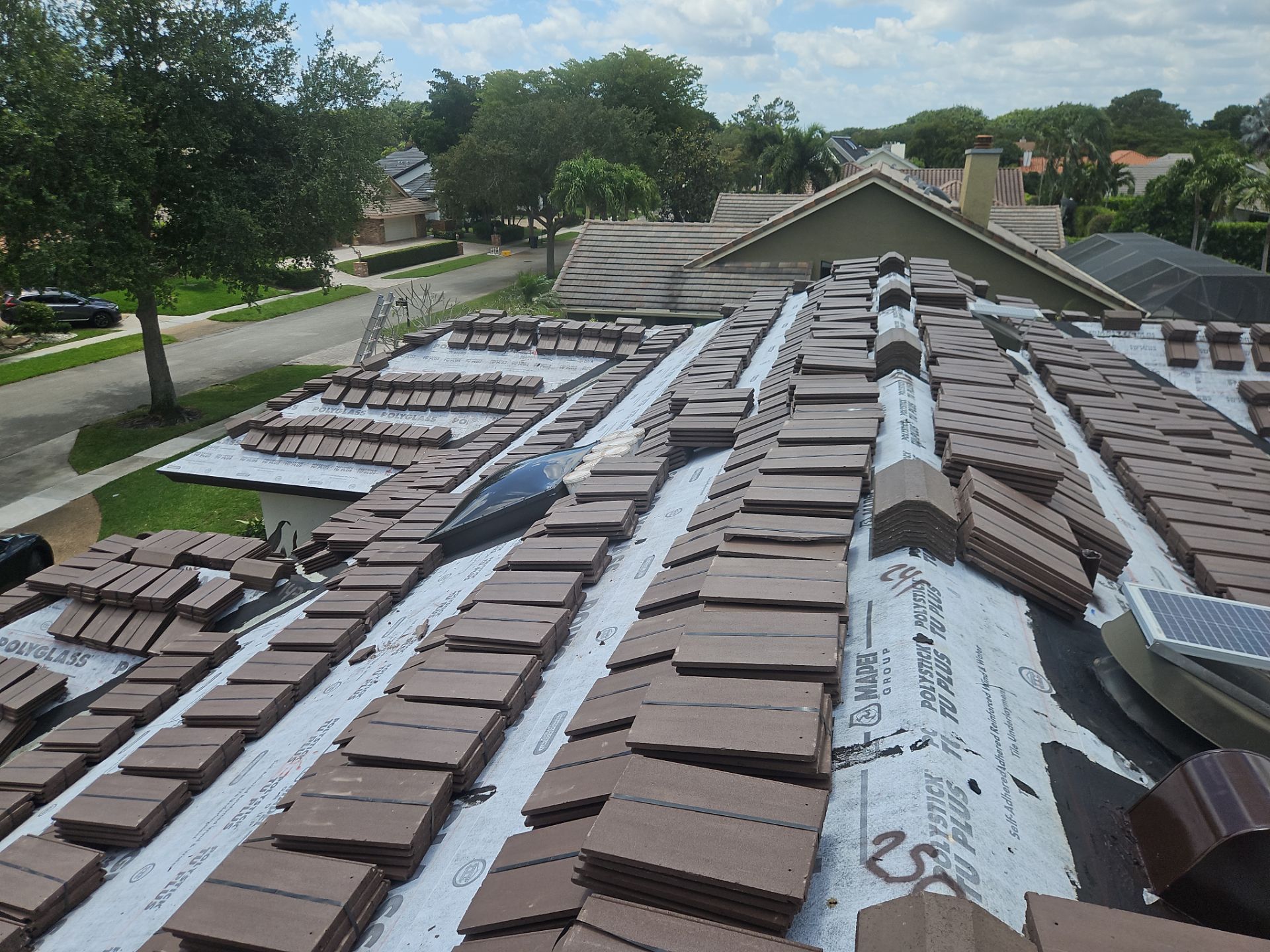 Residential Roofing Installation using Eagle Roofing Tile by BLUES BROTHERS ROOFING