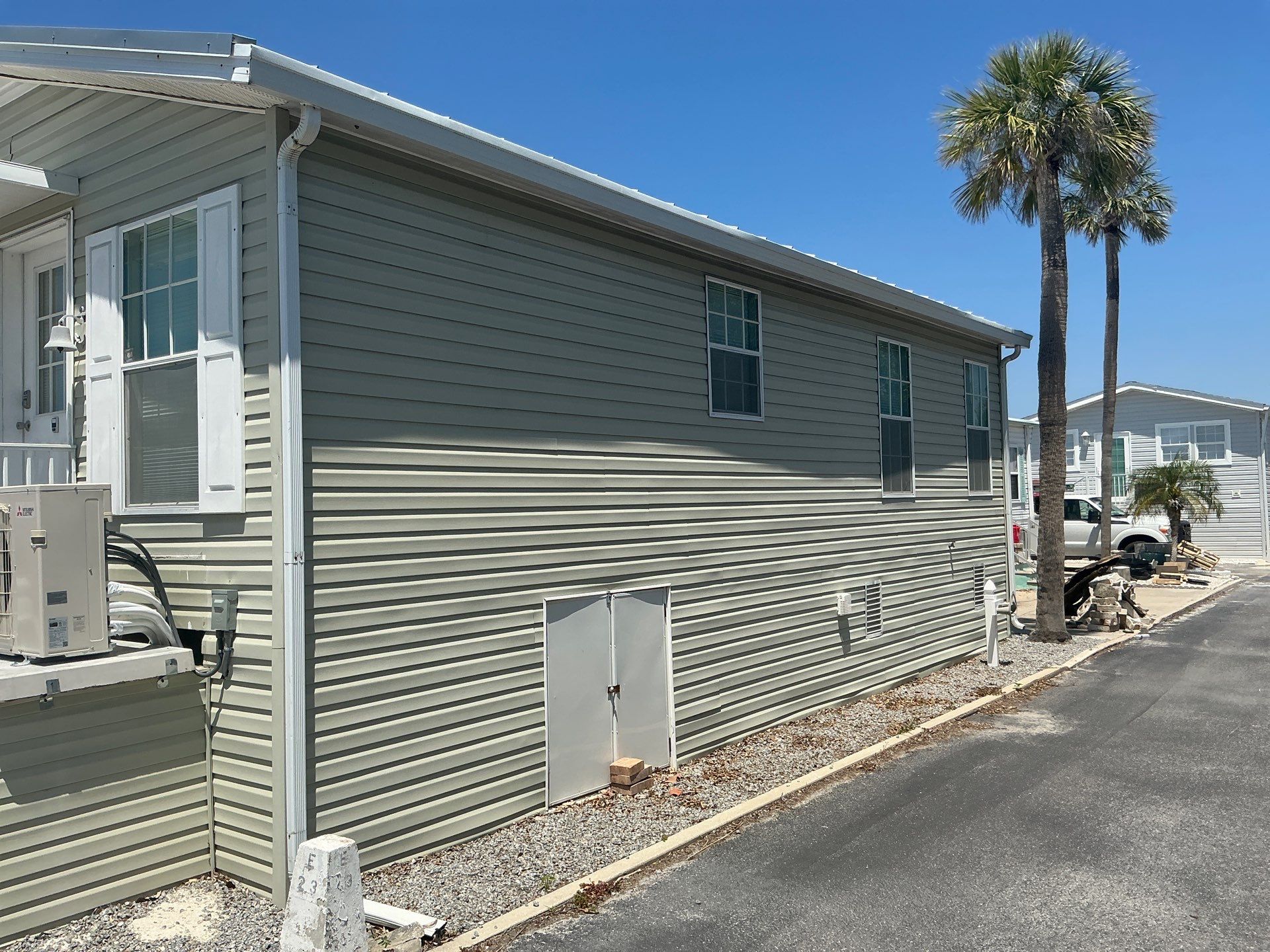 White K-Style Gutters for Beach Homes in Longboat Key FL by Gutter Professors