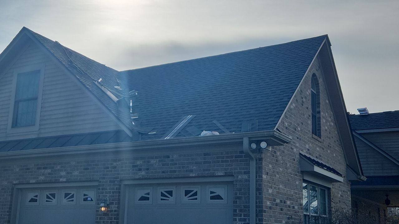 GAF Weathered Wood and Custom Copper by Just In Time Roofing and Restoration