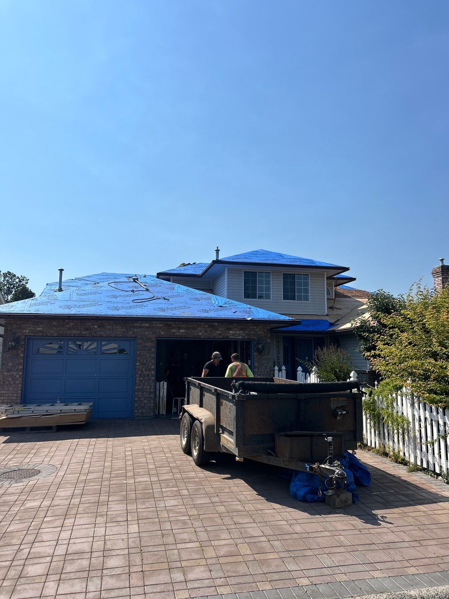 Residential Re-Roof using GAF Timberline HDZ by Top Notch Roofing Inc