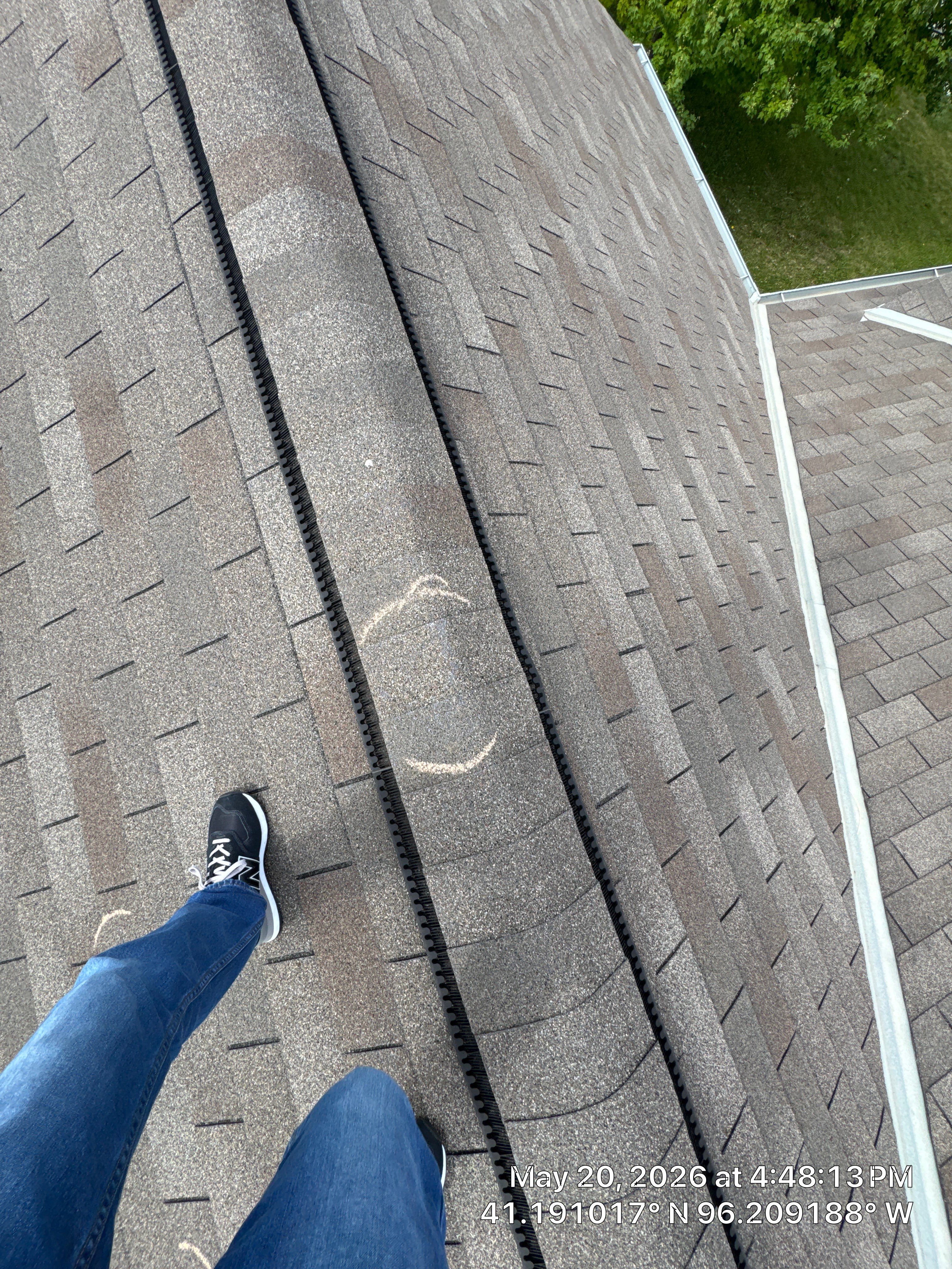 Storm Damage Restoration for Residential Asphalt Shingle Roof in Omaha by Crows Roofing LLC