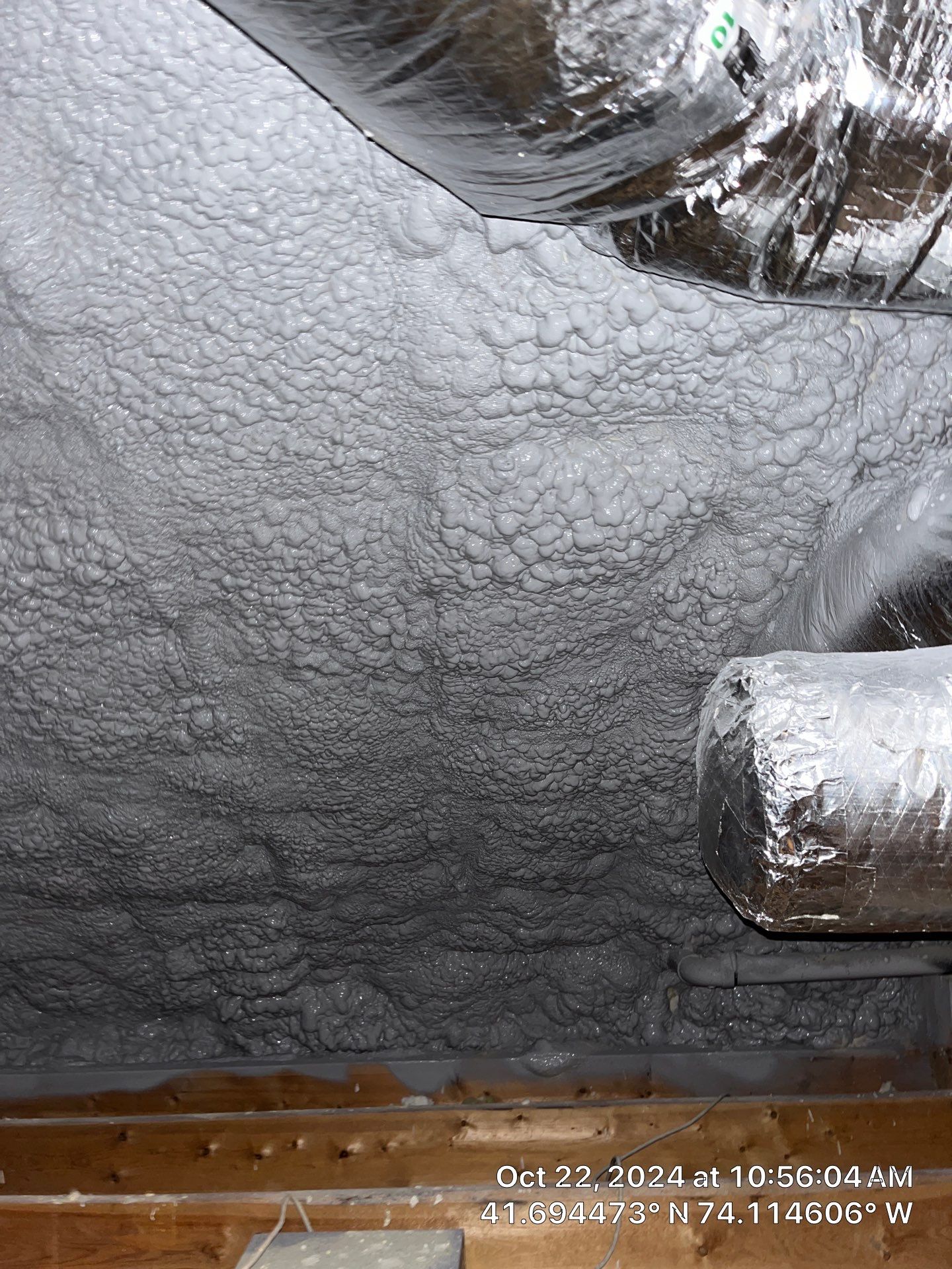 Attic Insulation using open cell spray foam by NYS Foam & Energy