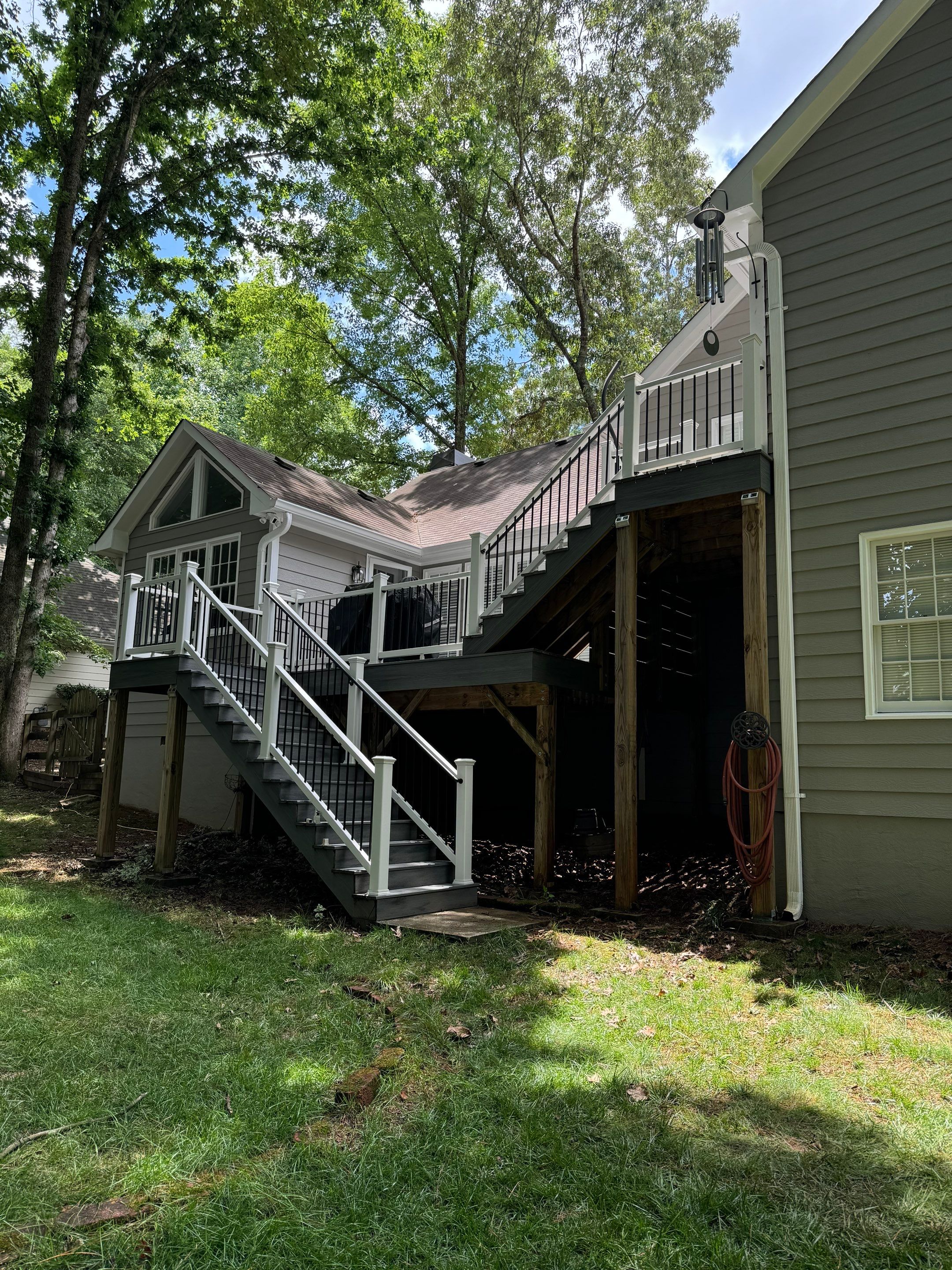 Exterior Painting and Chimney Siding Refresh in Woodstock, Georgia by Swift Home Renovations
