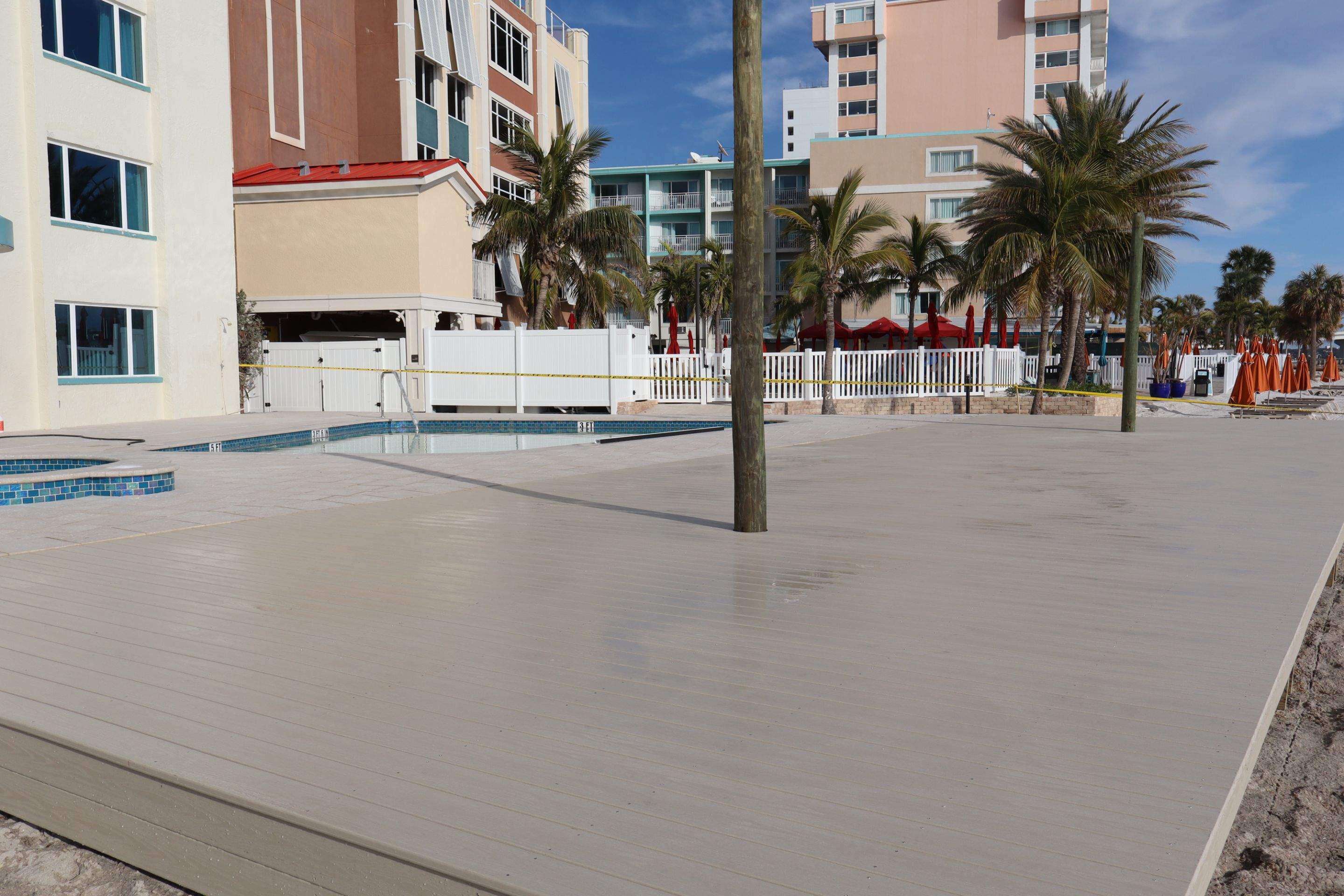 GulfView Hotel Deck Replacement – Clearwater, Florida by Orlando pergolas 