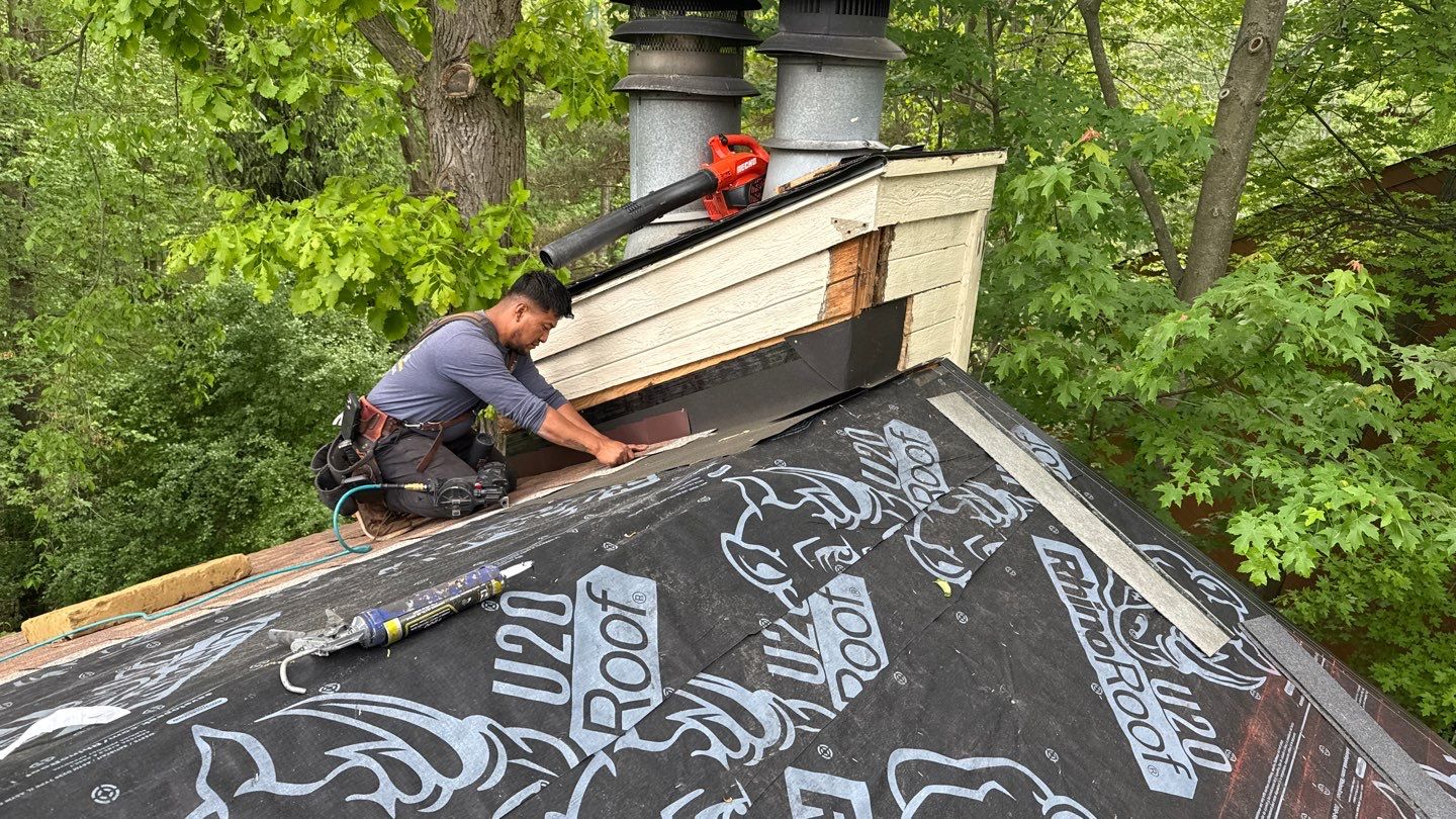 Roof Replacement using Owens Corning Desert Rose by 180 Contractors