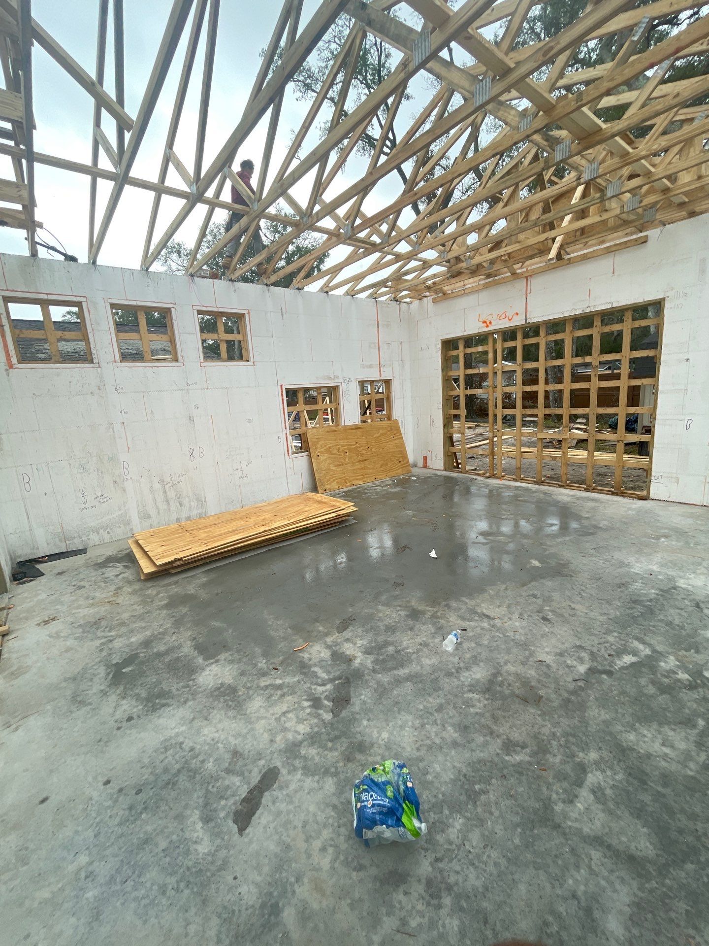 Rick Kates ICF addition by Burlington Concrete & Asphalt Inc