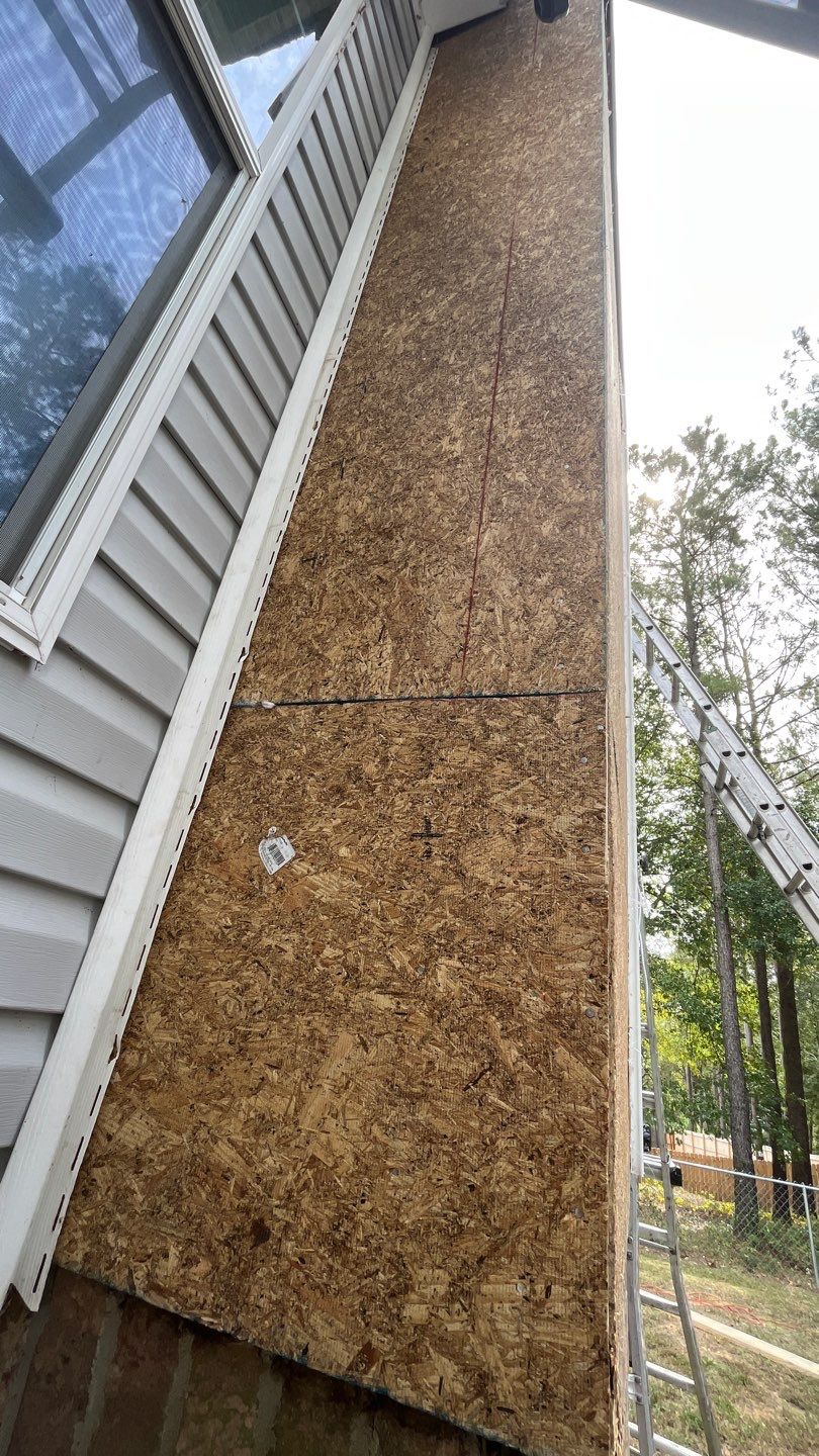 Roof Repair and Chimney Framing Repair by Midlands Roofing & Exteriors