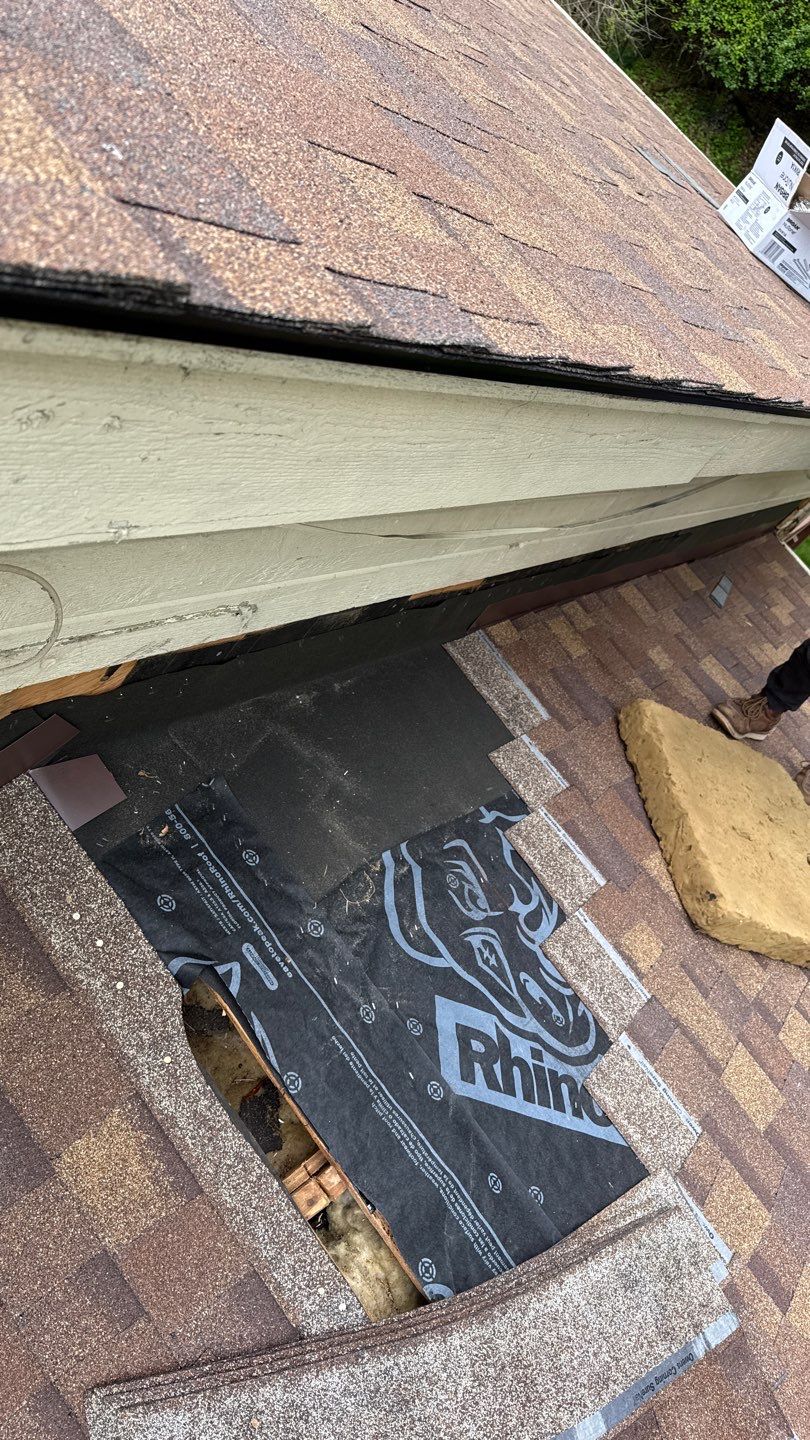 Roof Replacement using Owens Corning Desert Rose by 180 Contractors