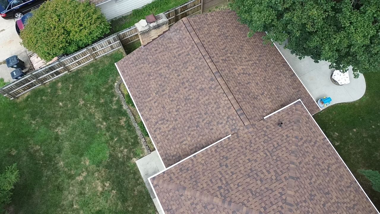 Atlas Pinnacle, Color, Burnt Hickory, Drip Edge, Color, Royal Brown by Eagle Eye Roofing