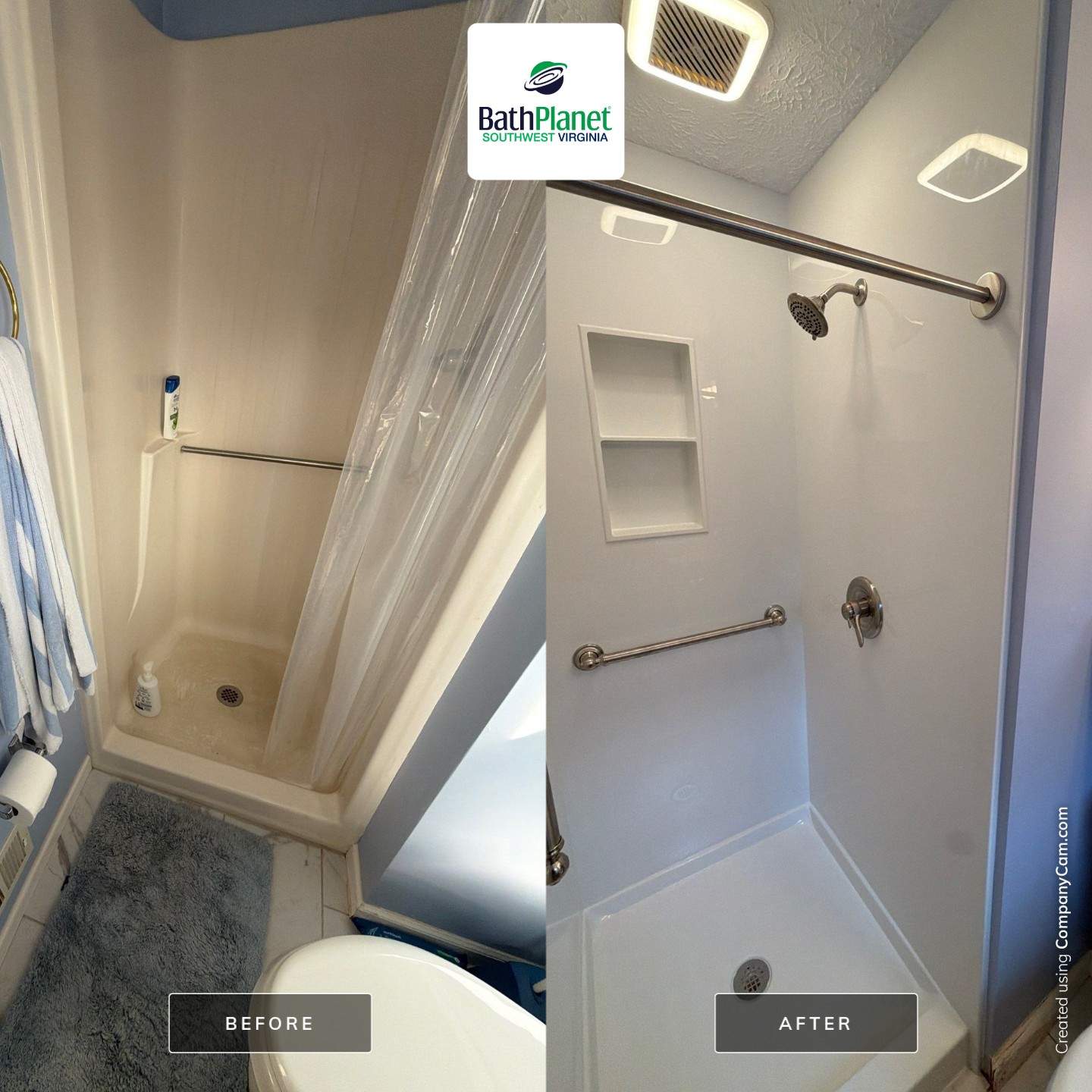 Shower Stall - Kit vs Custom by BathPlanet SW Virginia
