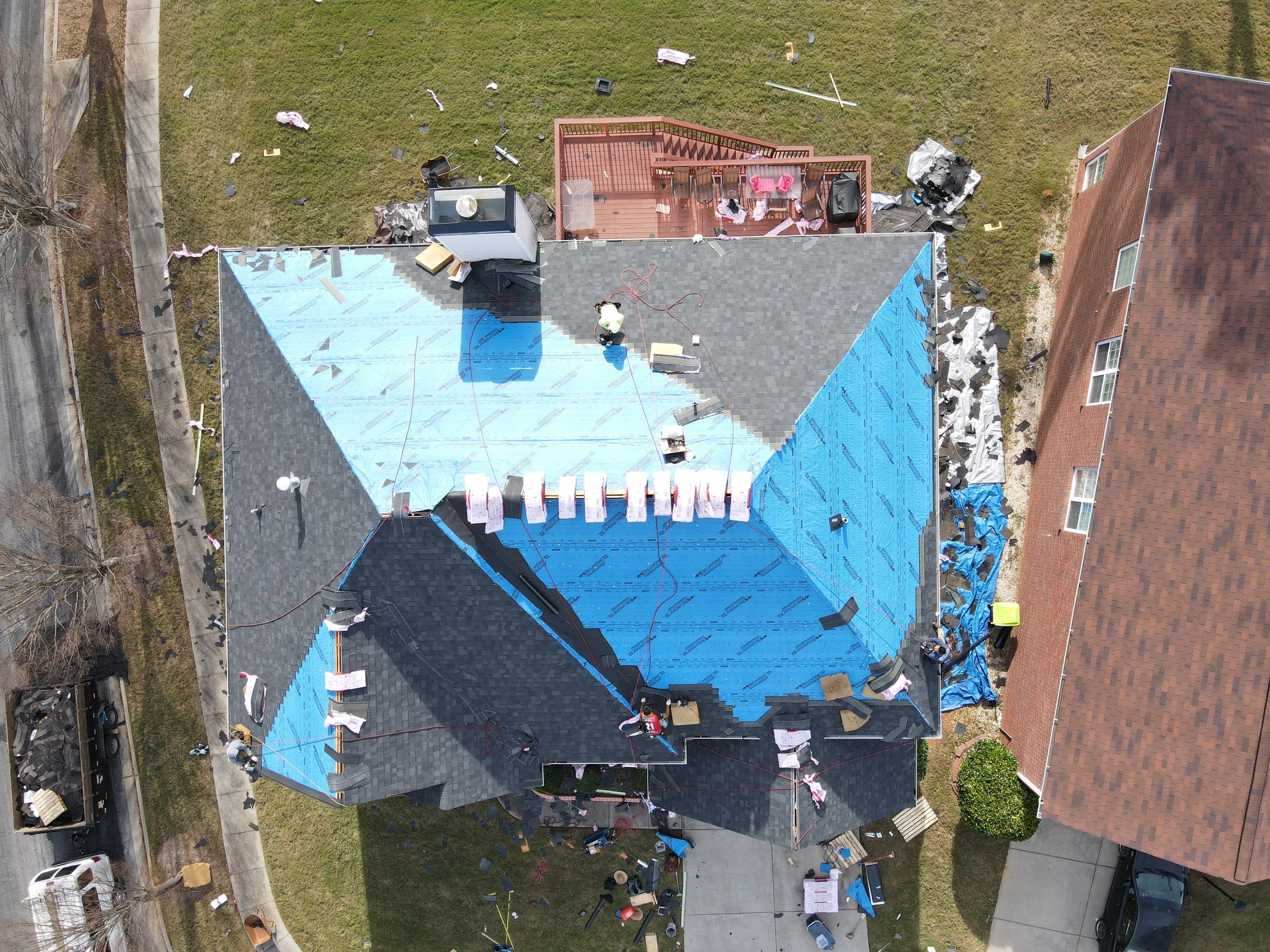 Residential Roofing Installation using Owens Corning by Inspector Roofing and Restoration