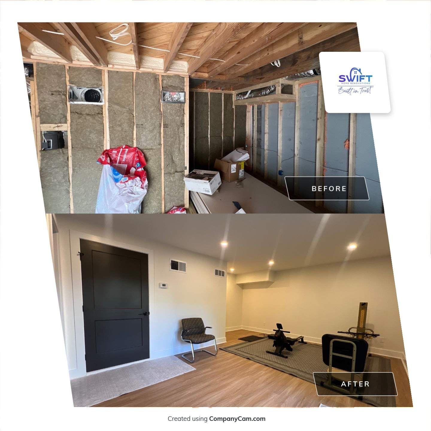 Complete Basement Remodeling and Custom Bathroom Installation in Kennesaw by Swift Home Renovations