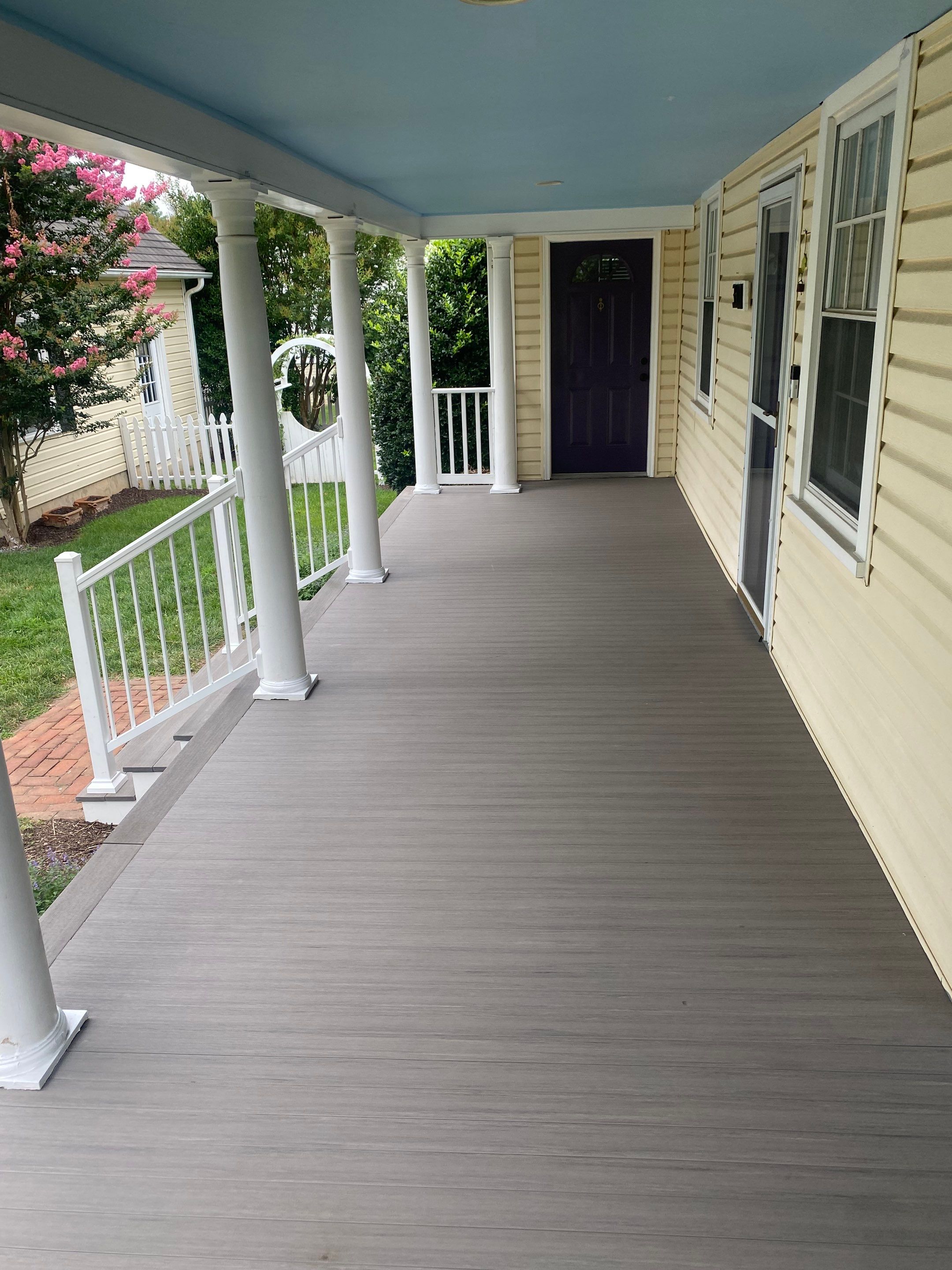 Front Porch Transformation using Timbertech Decking by The Smet Companies, LLC