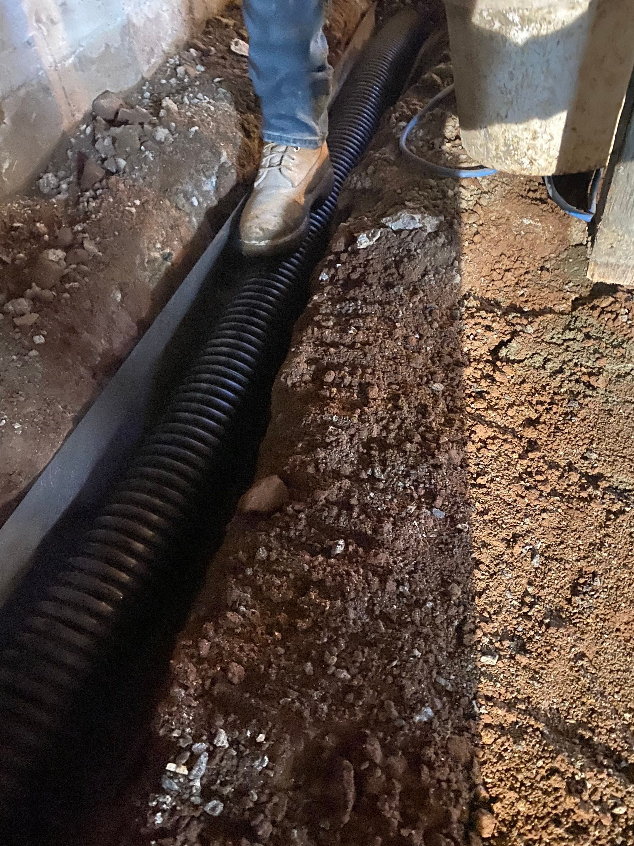 Interior French Drain, Lally Column Replacement & Concrete Floor Replacement in South Orange, NJ by Pure Service Pro, LLC