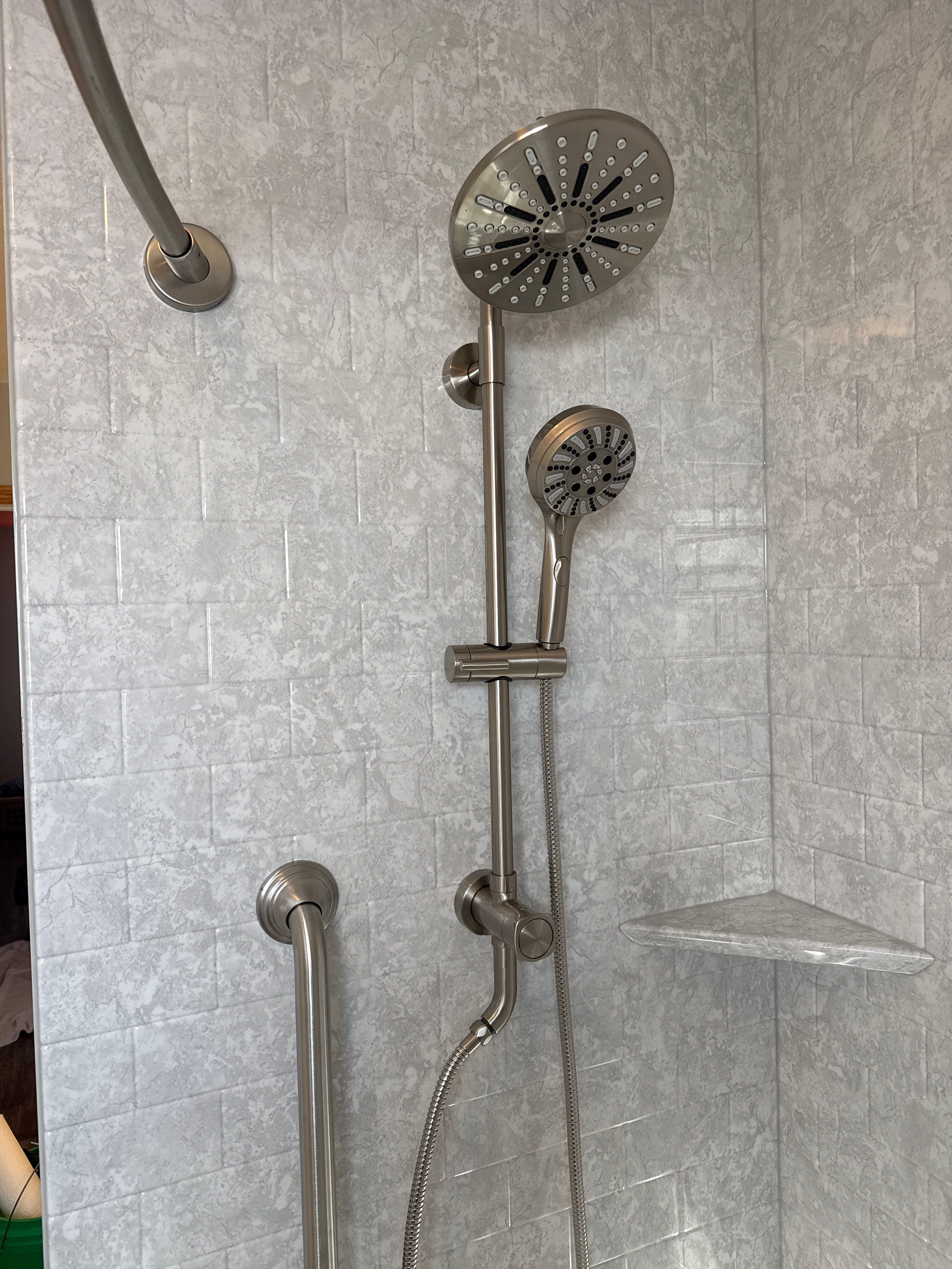 Empire, MI Jacuzzi Bath & Shower Remodel with Grab Bars by Rainbow Seamless Systems