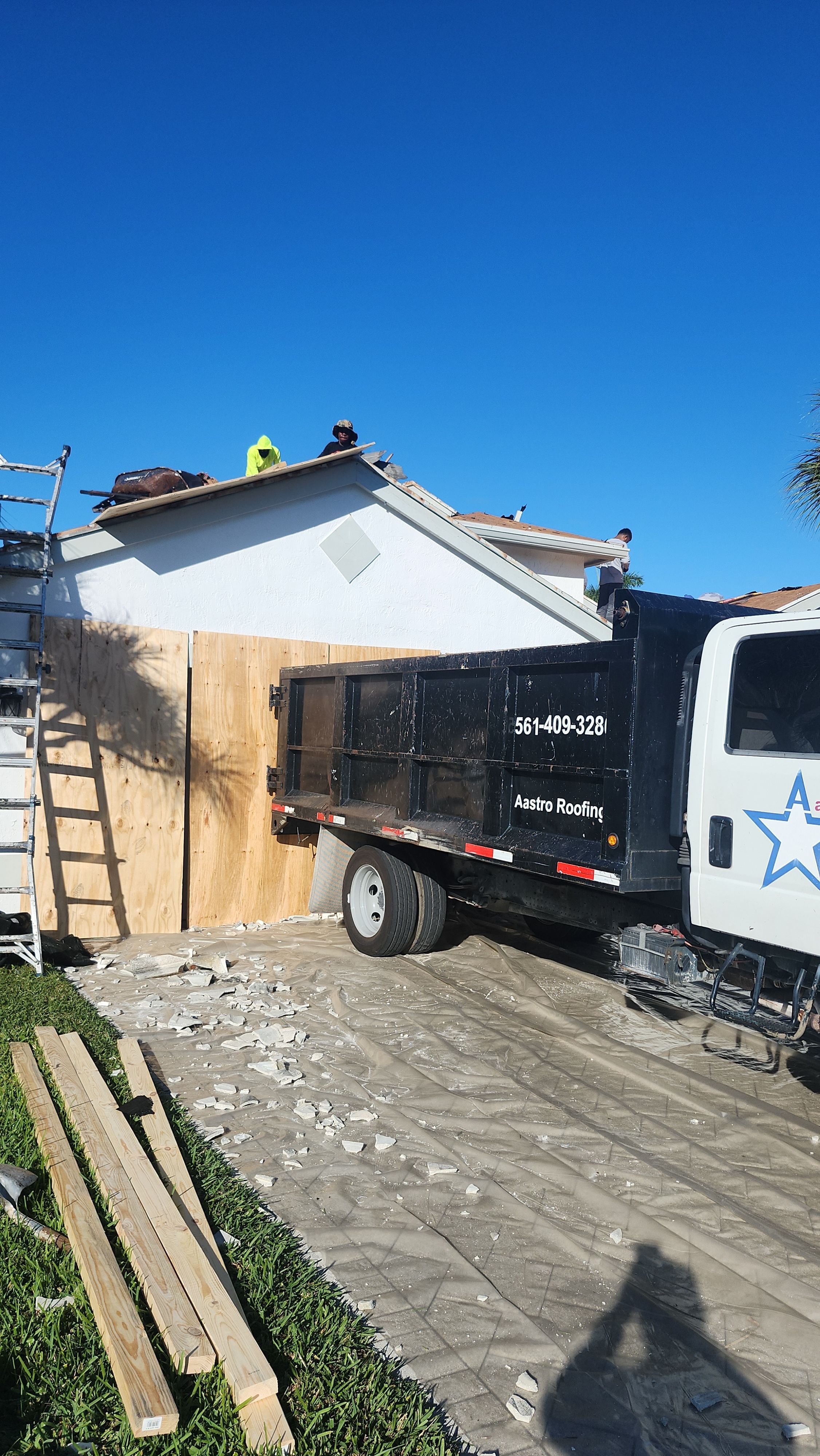 Residential Concrete Tile Roof Replacement and Fascia Repair in Boca Raton by Aastro Roofing