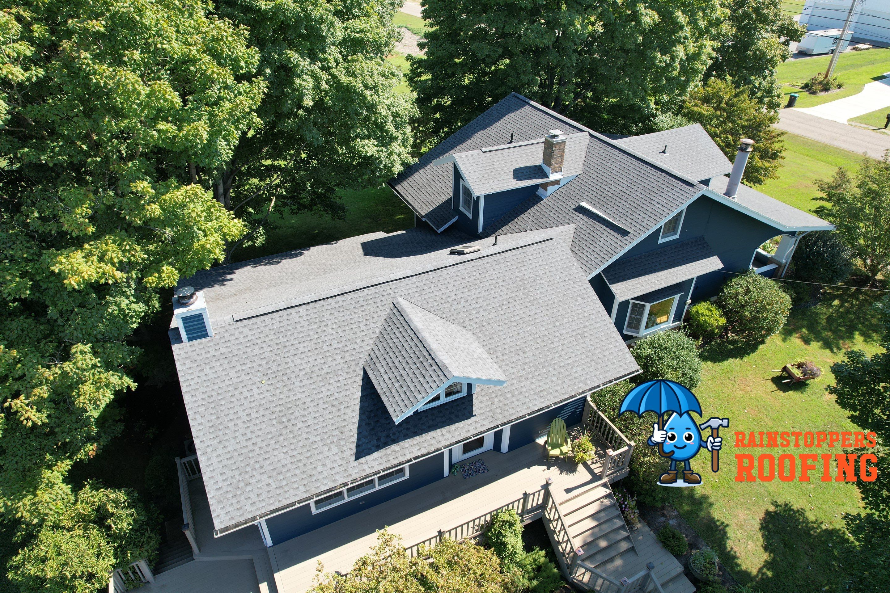 Residential Roofing Installation using GAF Timberline HDZ, Pewter Gray by Rainstoppers Roofing