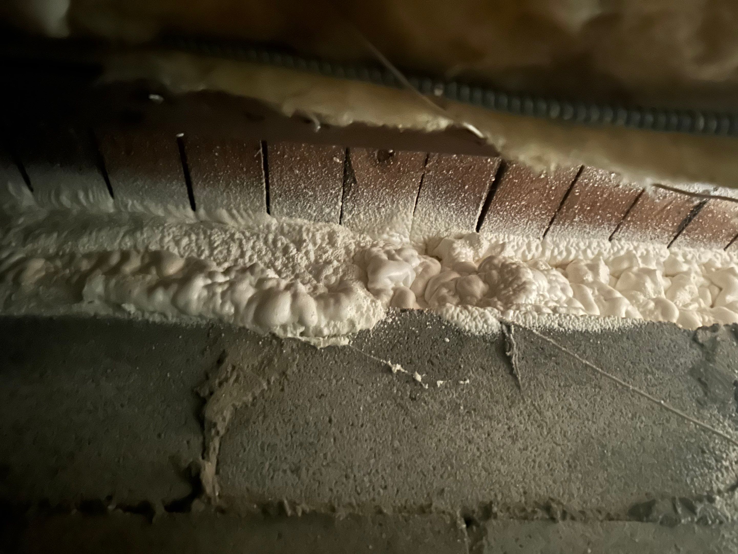 Exterior Installation using Closed Cell Spray Foam by NYS Foam & Energy