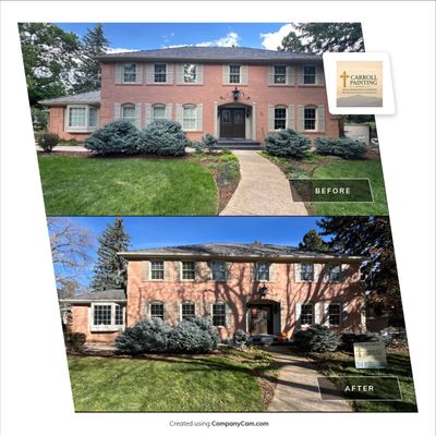 Shutter Restoration and Trim Paint in The Broadmoor