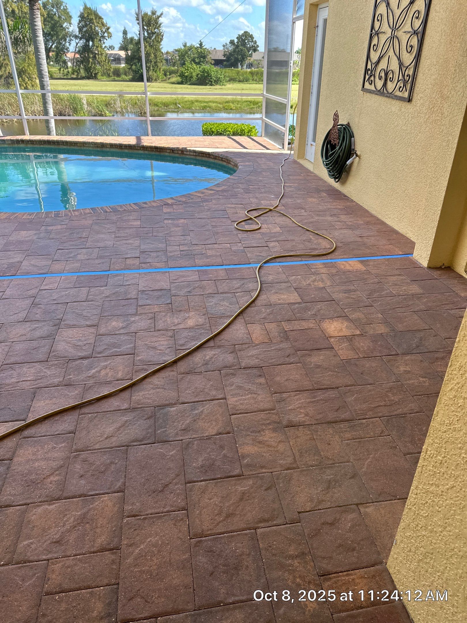 Driveway and Pool Deck Paver Restoration in Apollo Beach by Supreme Paver Experts