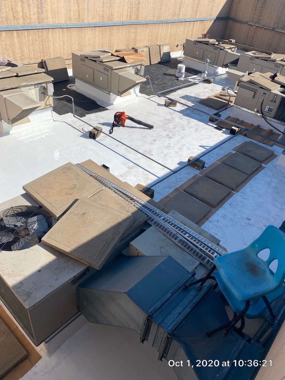 Commercial Roofing Installation using American Standard Coating - S  by A to Z Roofing