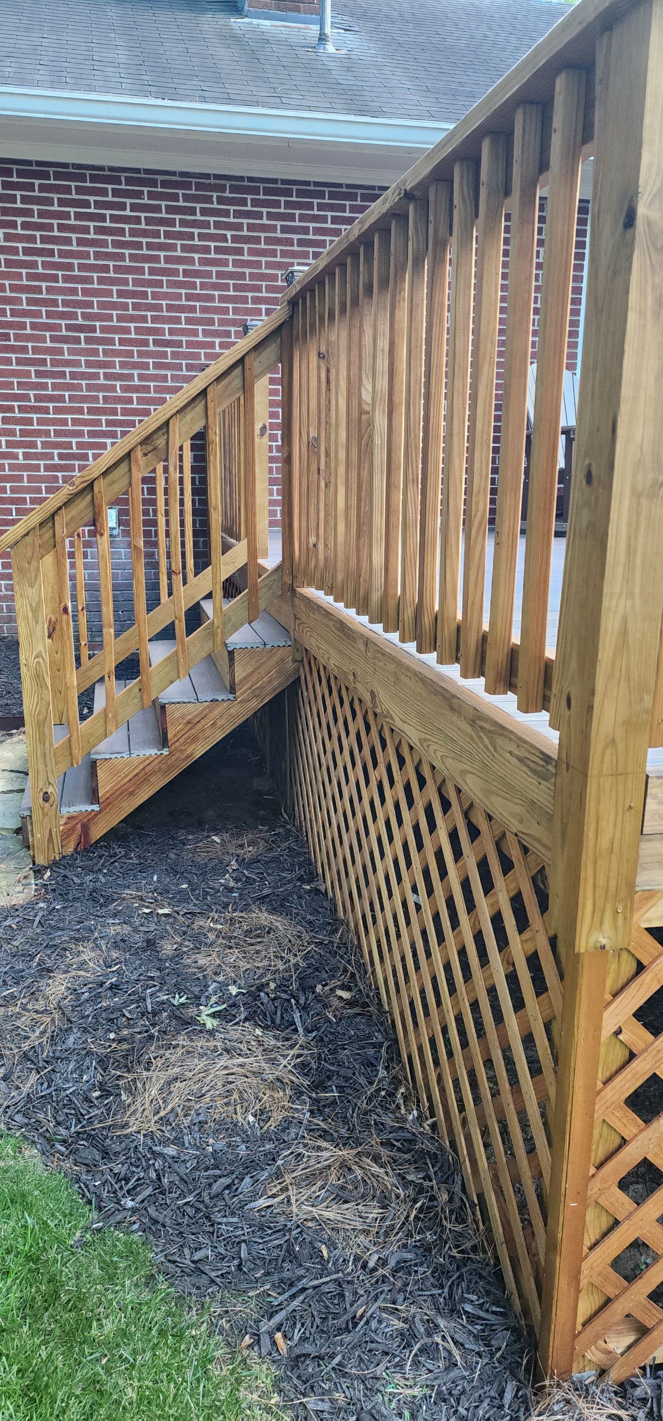 Deck Staining using Walnut by SSE by Titans of Timber Fence & Stain