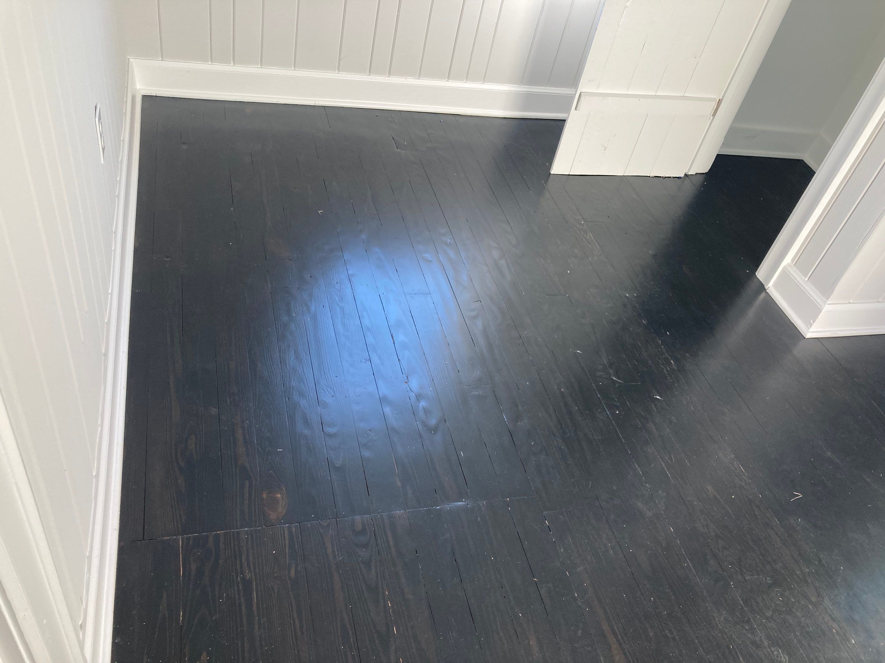 Hardwood floor refinish/restore by Footprints Floors of Nashville