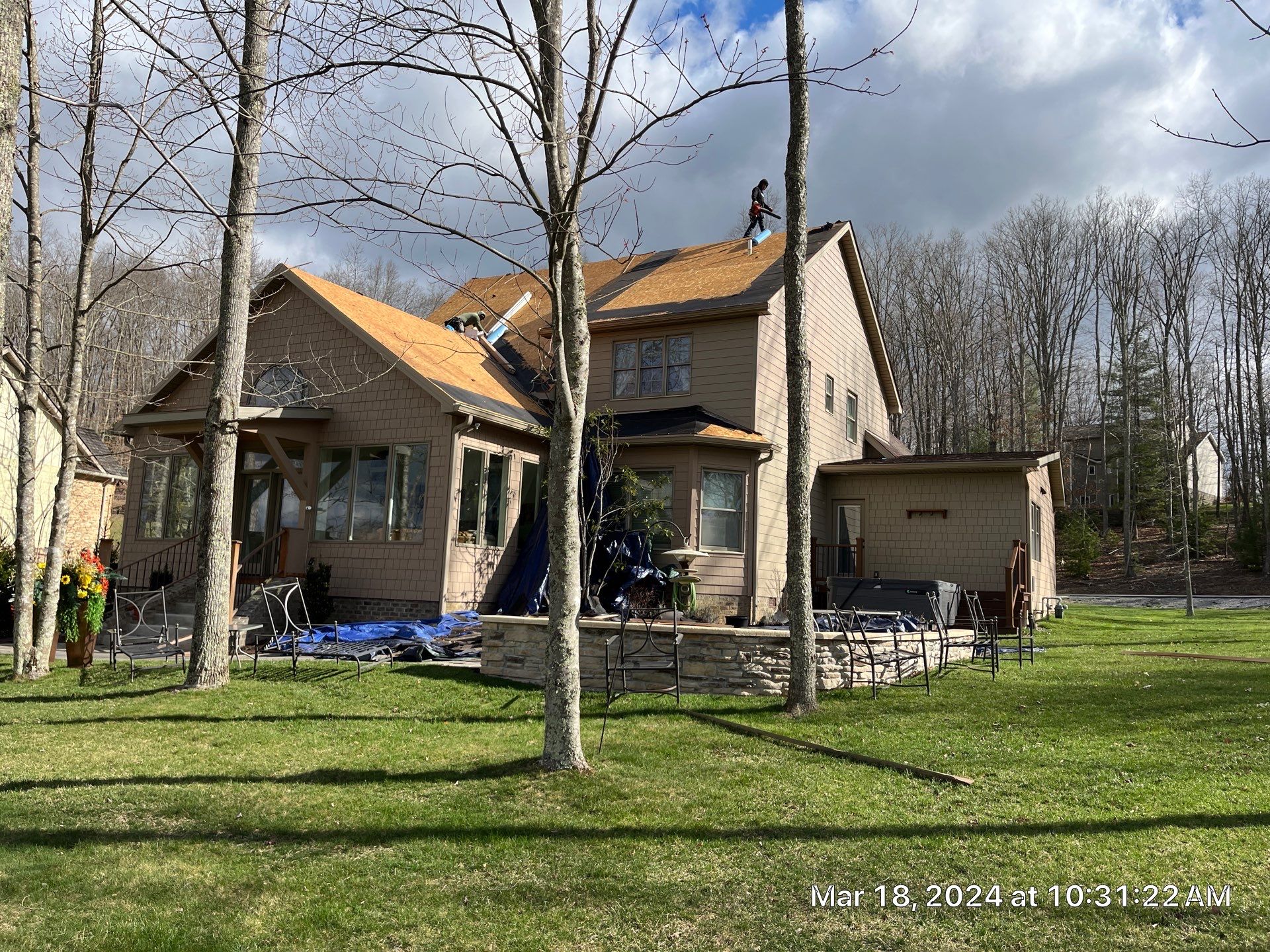 Residential Roofing Installation using certainteed Landmark Shingles by Fahey Roofing + Contracting