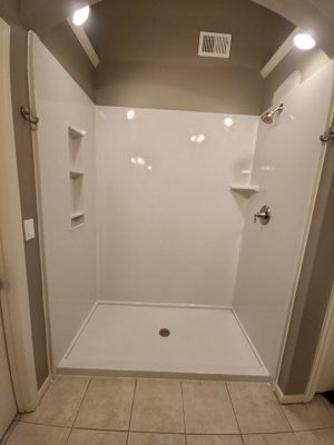 Bathroom Remodel using Shower Base