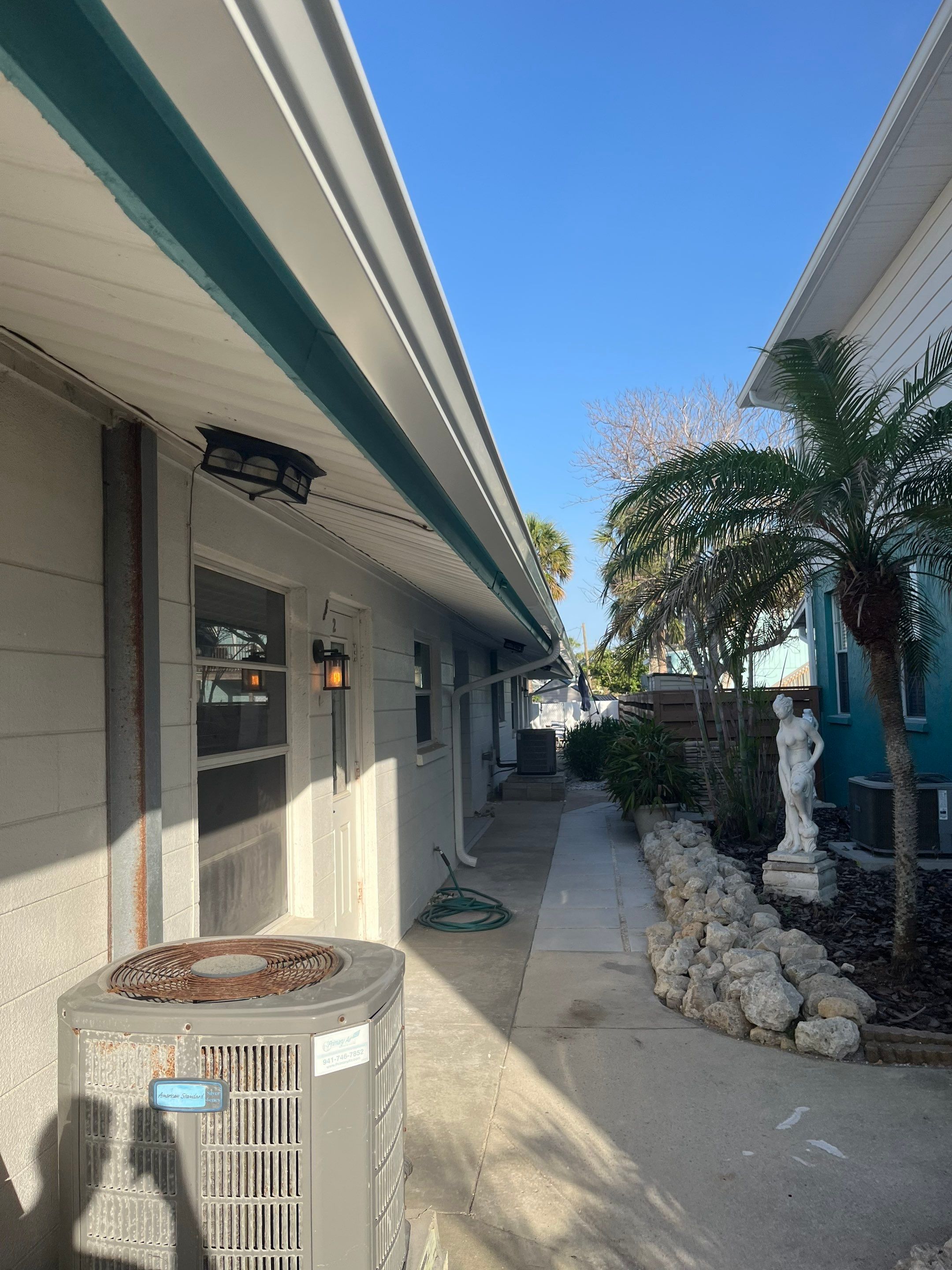 Splash Guard Gutter System and 7-inch Installation in Anna Maria FL by Gutter Professors