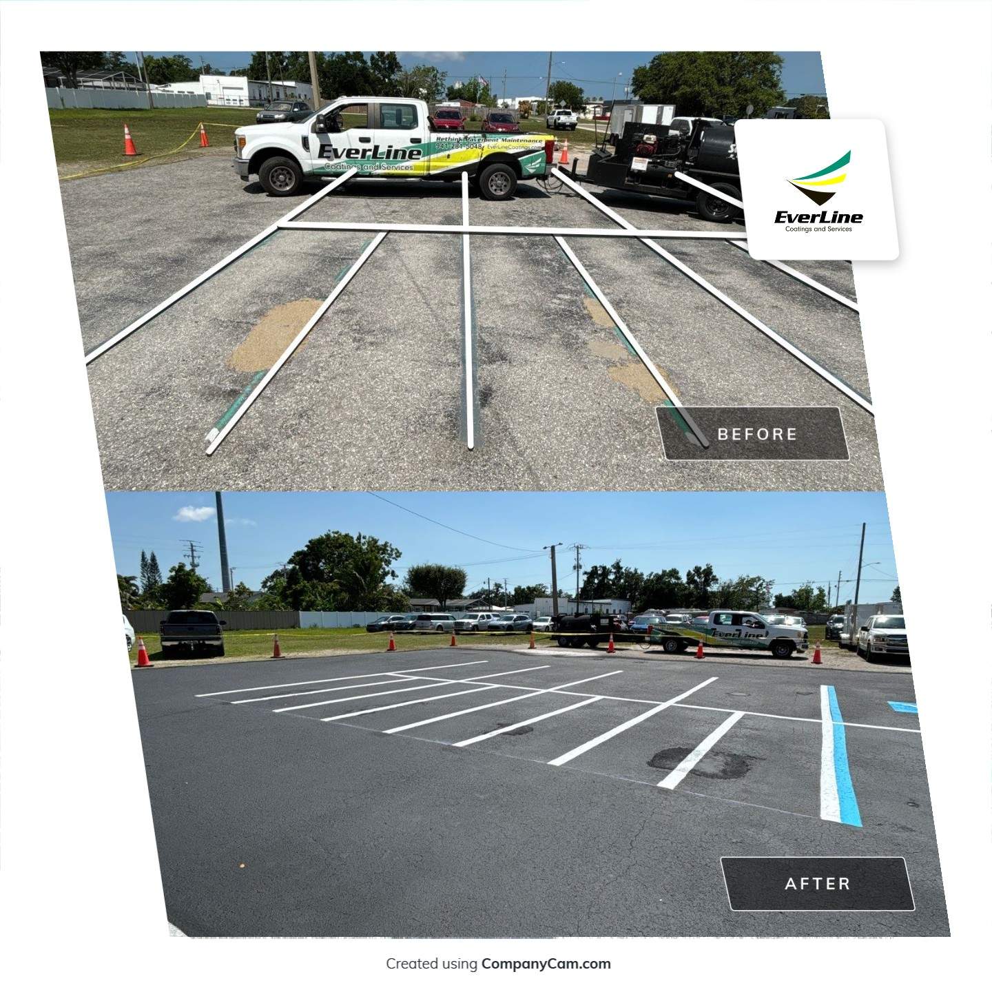Sealcoating & Line Striping in Palmetto by Everline Coatings & Services - Southwest FL