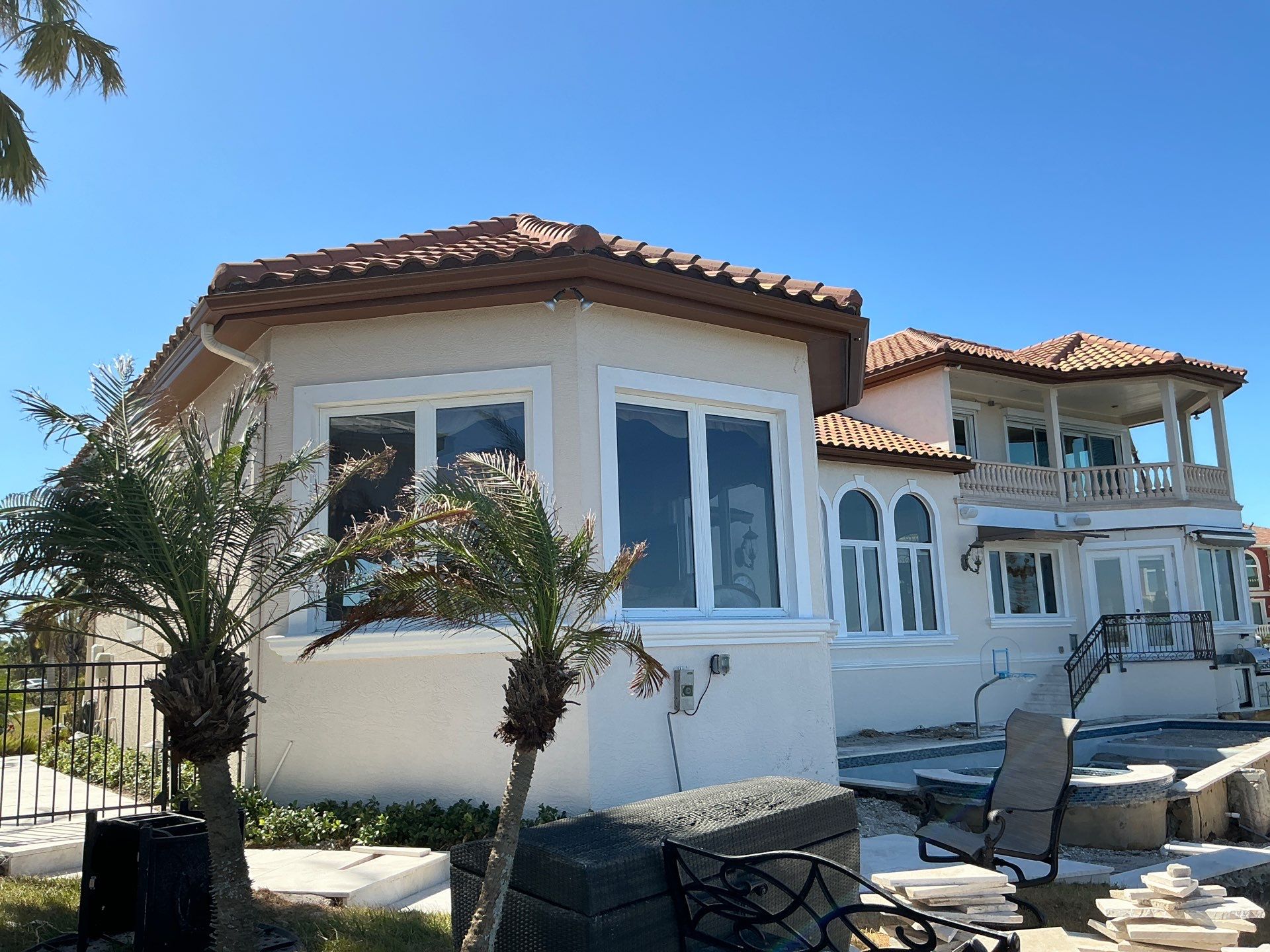 Cameo Finish Gutters for Luxury Homes  by Gutter Professors