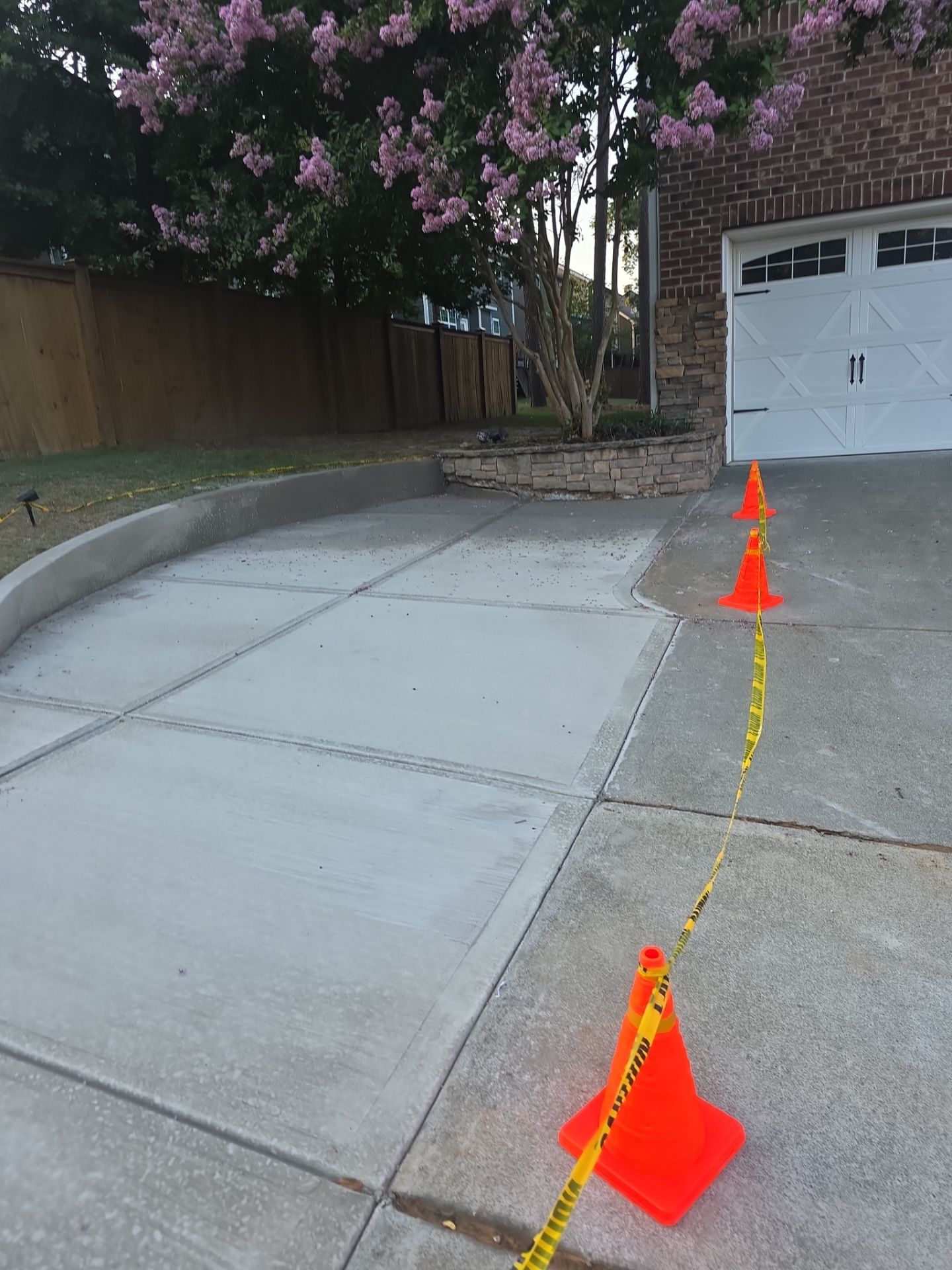 Concrete Driveway Expansion & Retaining Wall | Apex, NC by Elite Remodeling and Design LLC